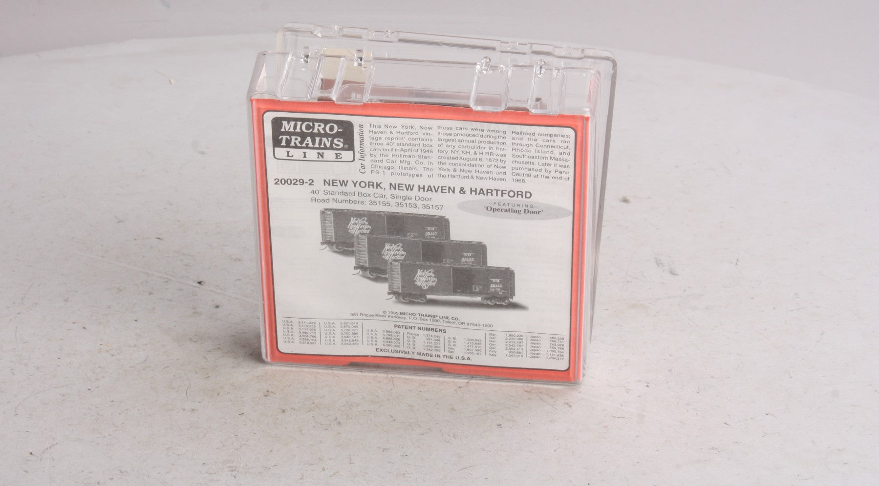 Micro-Trains 20029-2 N New York, New Haven, & Hartford 40' Boxcars (Set of 3)