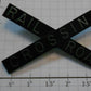 Lionel 154-34B Black RR Crossing Arms w/ Silver Lettering