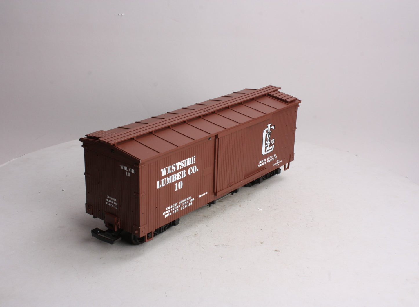 USA Trains 190411 G Westside Lumber Wood Box Car #10