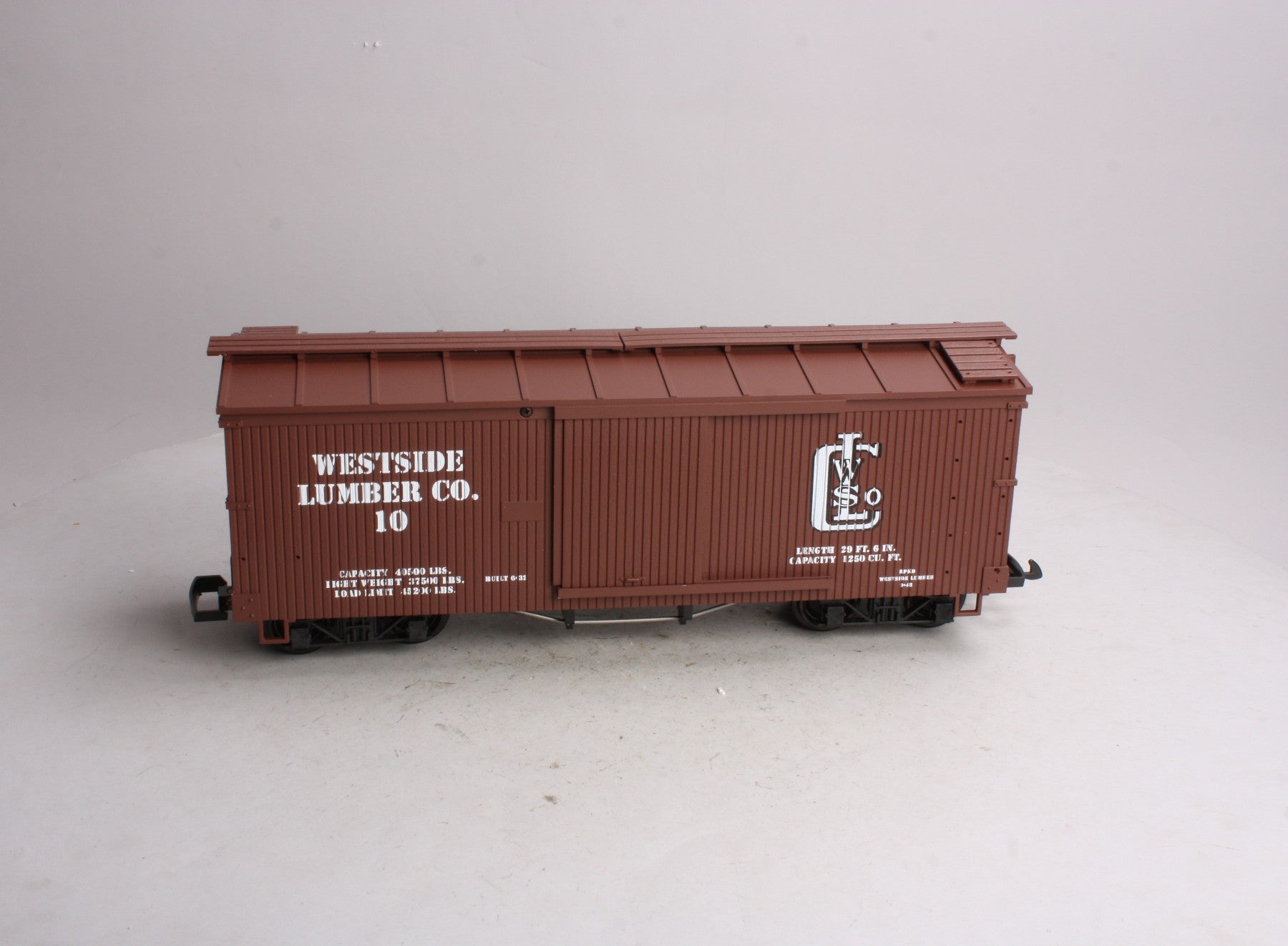 USA Trains 190411 G Westside Lumber Wood Box Car #10