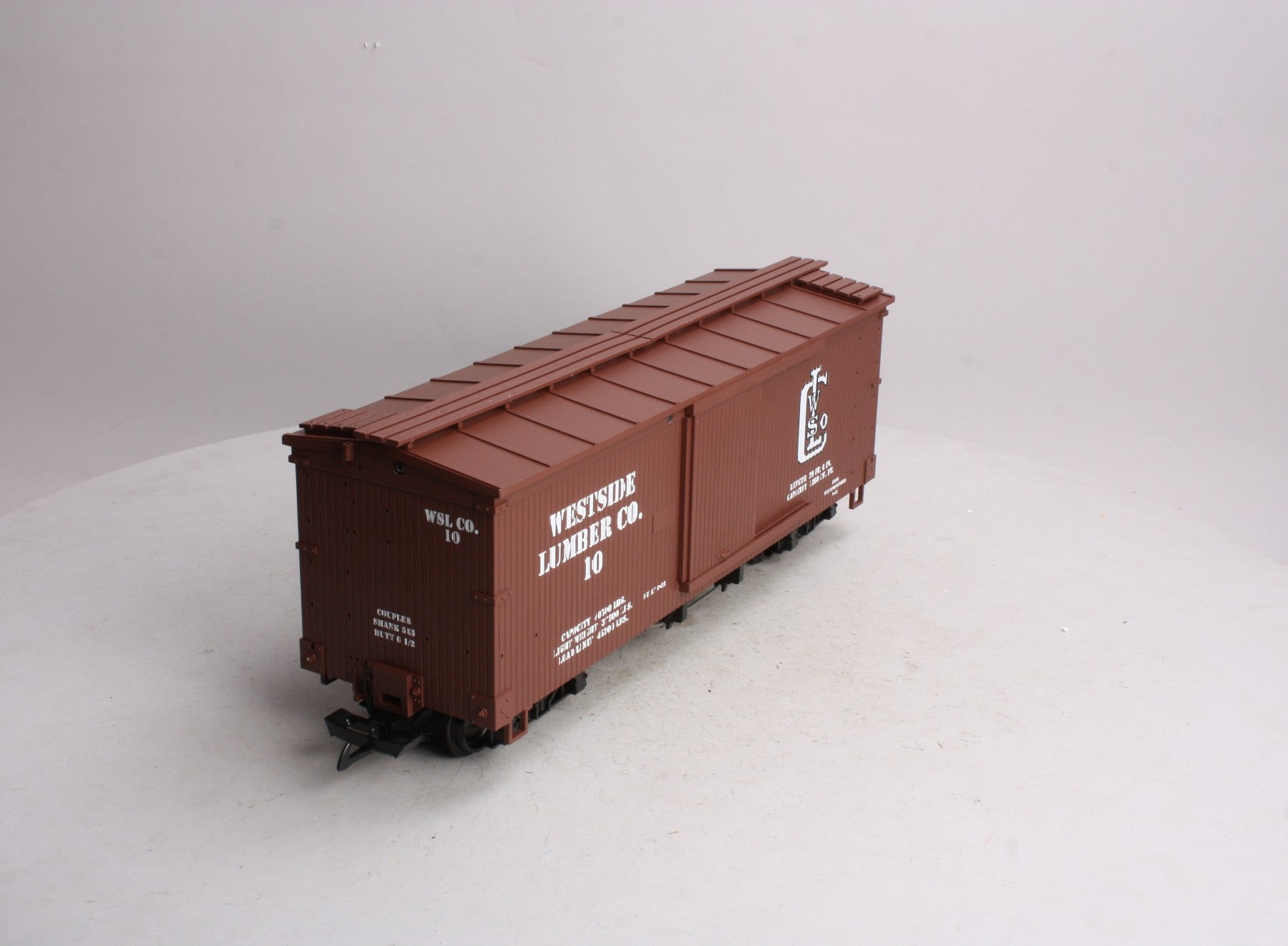 USA Trains 190411 G Westside Lumber Wood Box Car #10