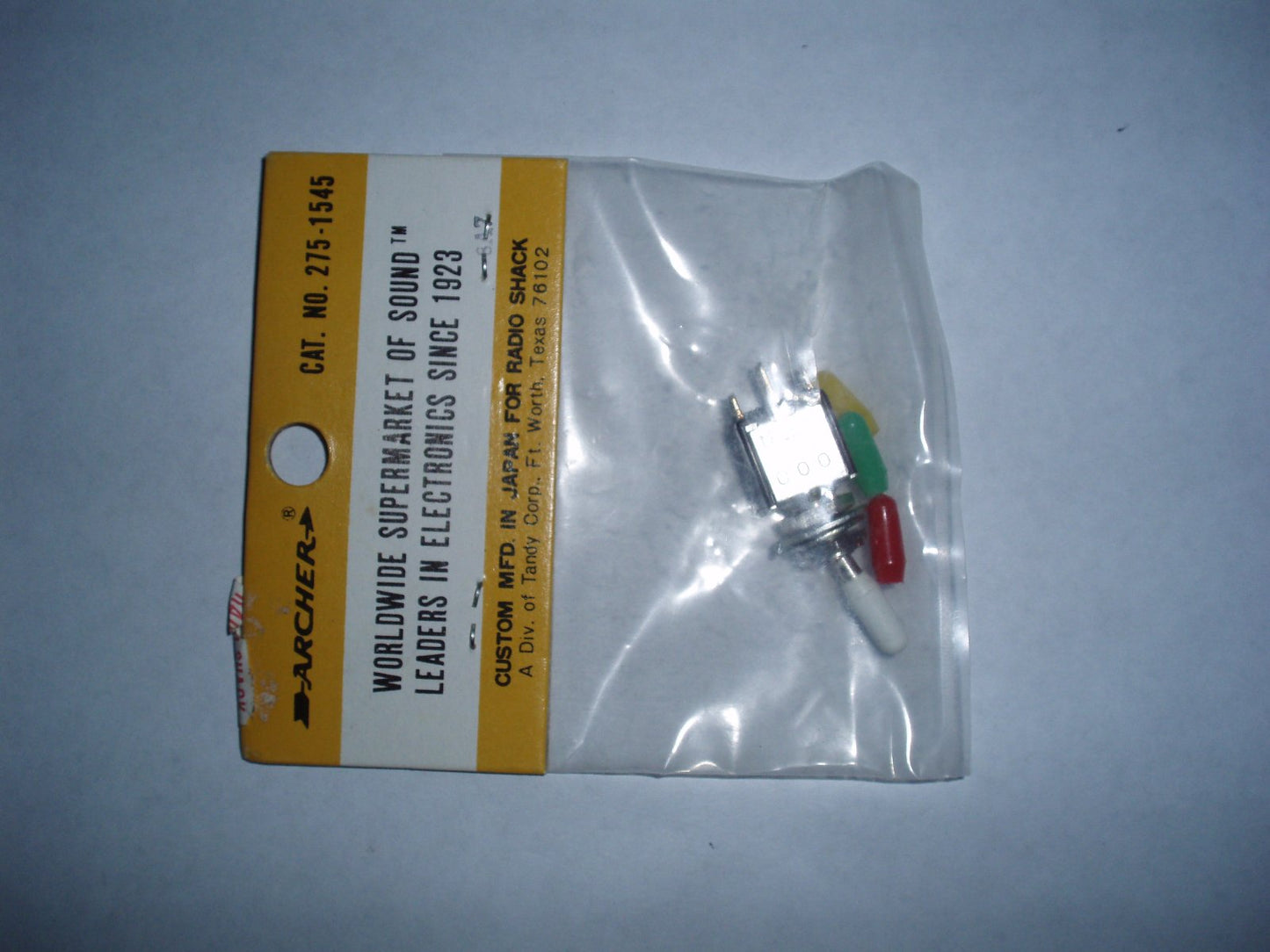 Radio Shack 275-1545 DPDT 10 Amp Mini Toggle Switch