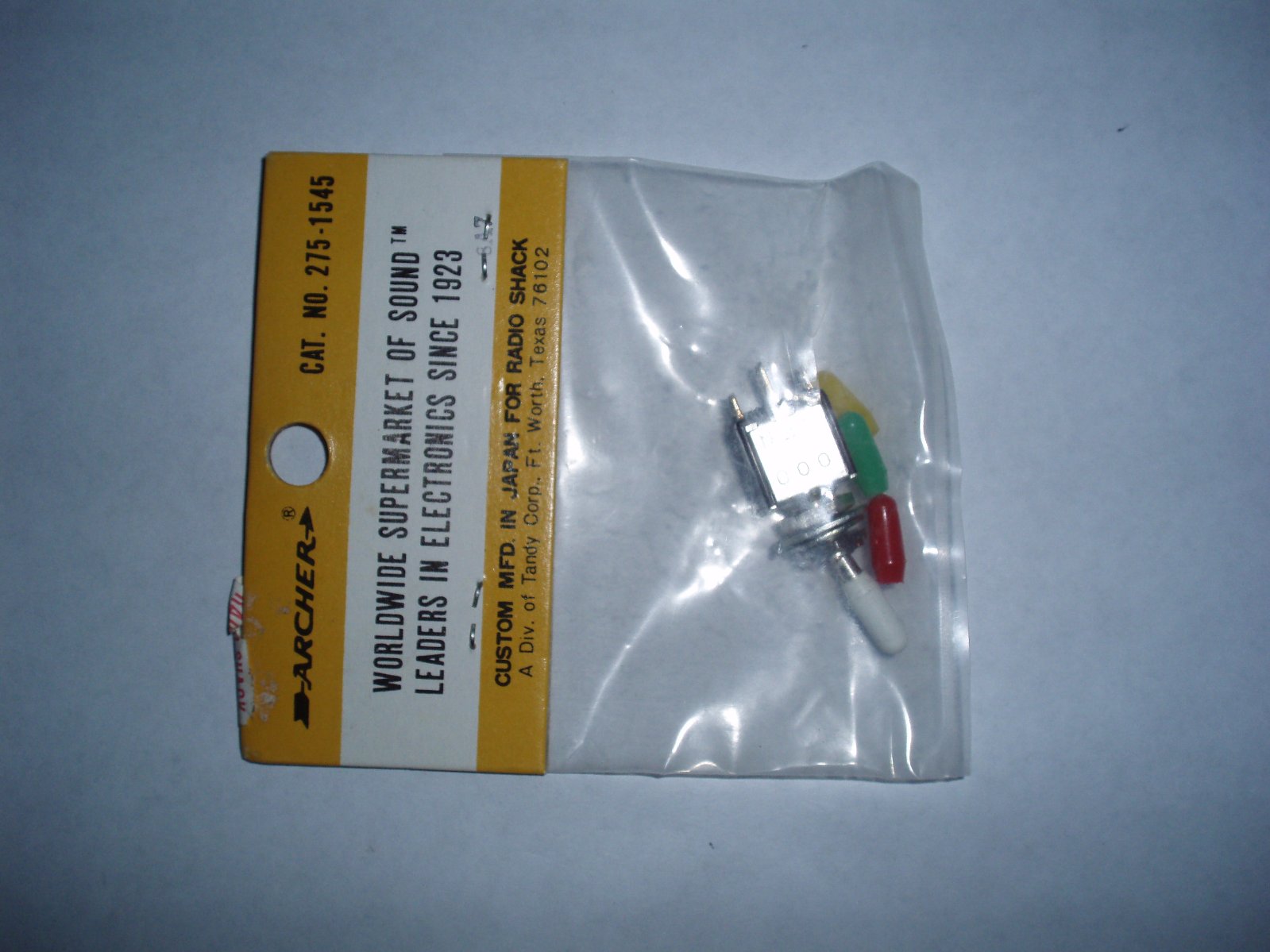 Radio Shack 275-1545 DPDT 10 Amp Mini Toggle Switch