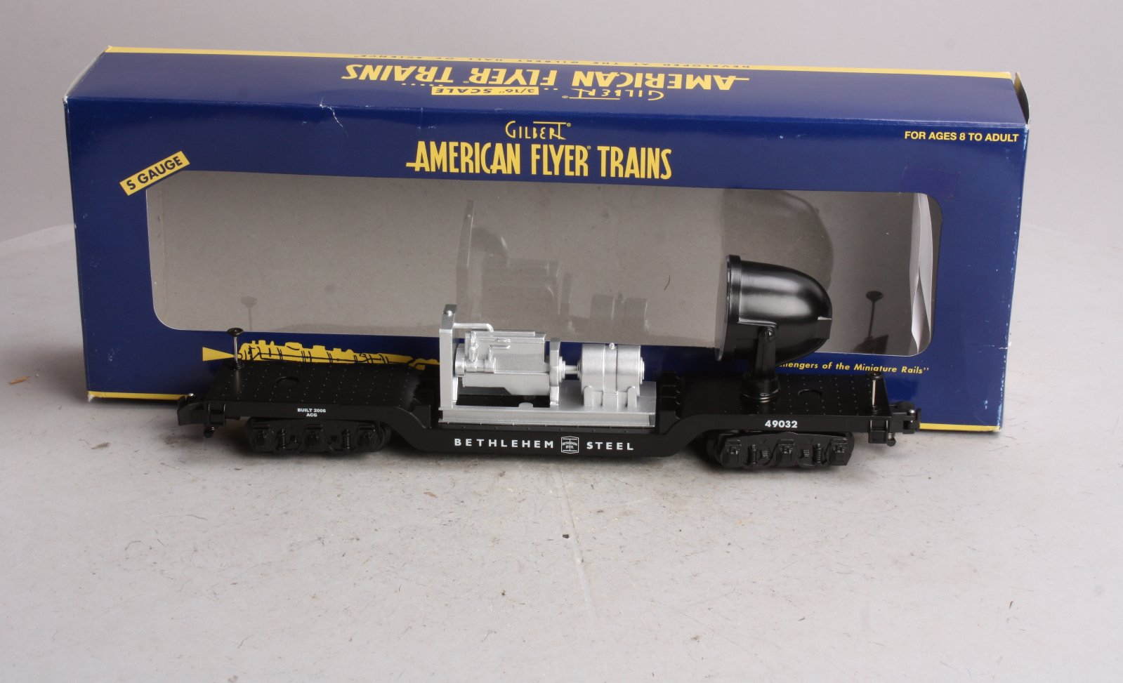 American Flyer 6-49032 S Gauge Bethlehem Steel Searchlight Car
