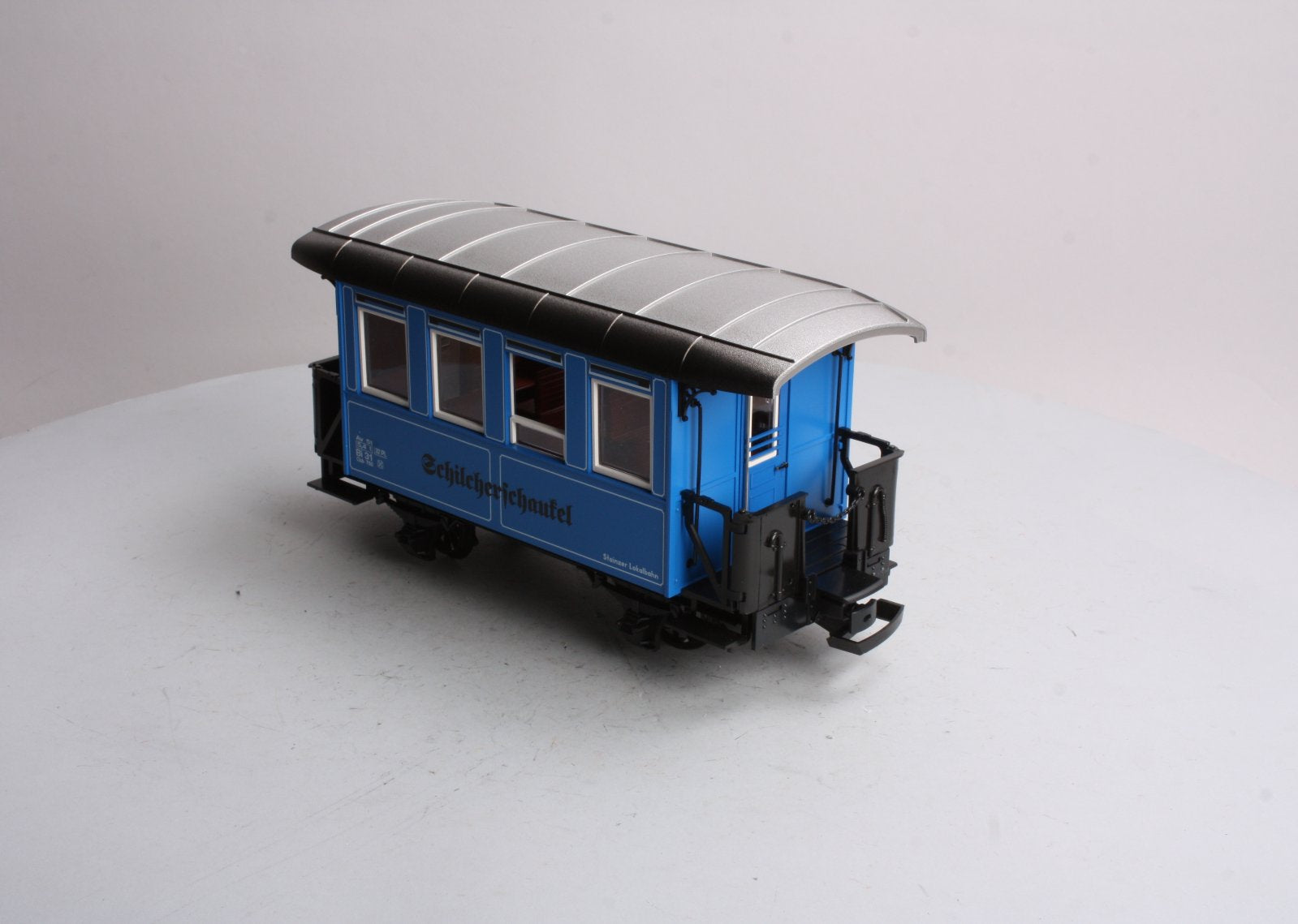 LGB 34073 G Blue Stainzer Lokalbahn Flascherlzug Car