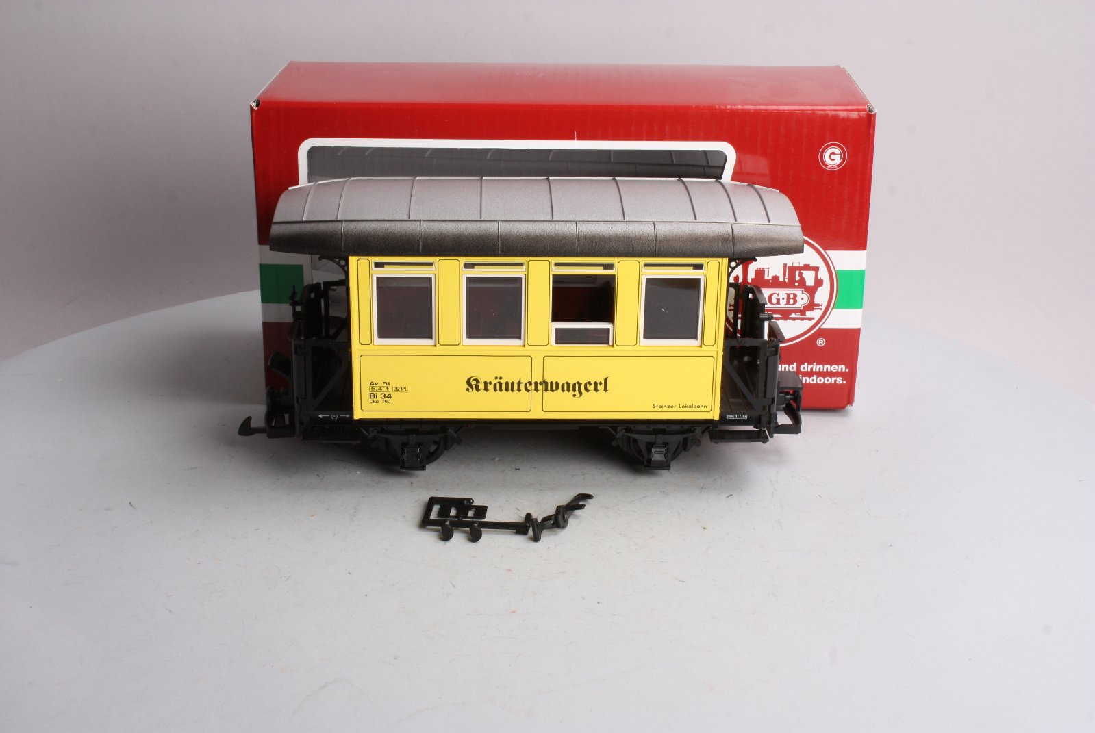 LGB 34074 Yellow Stainzer Lokalbahn Flascherlzug Car