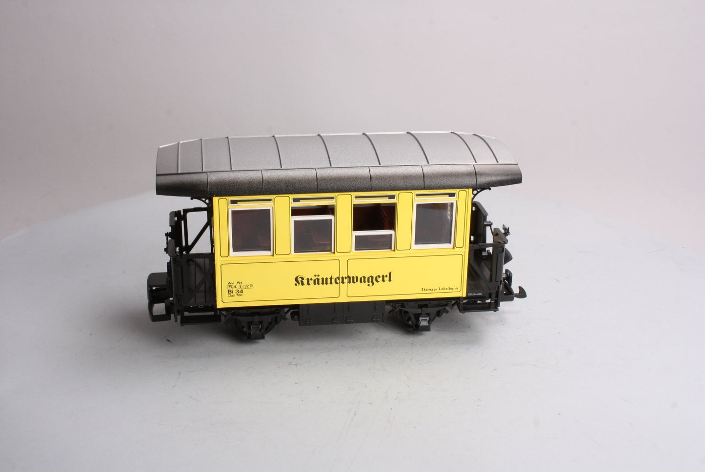 LGB 34074 Yellow Stainzer Lokalbahn Flascherlzug Car