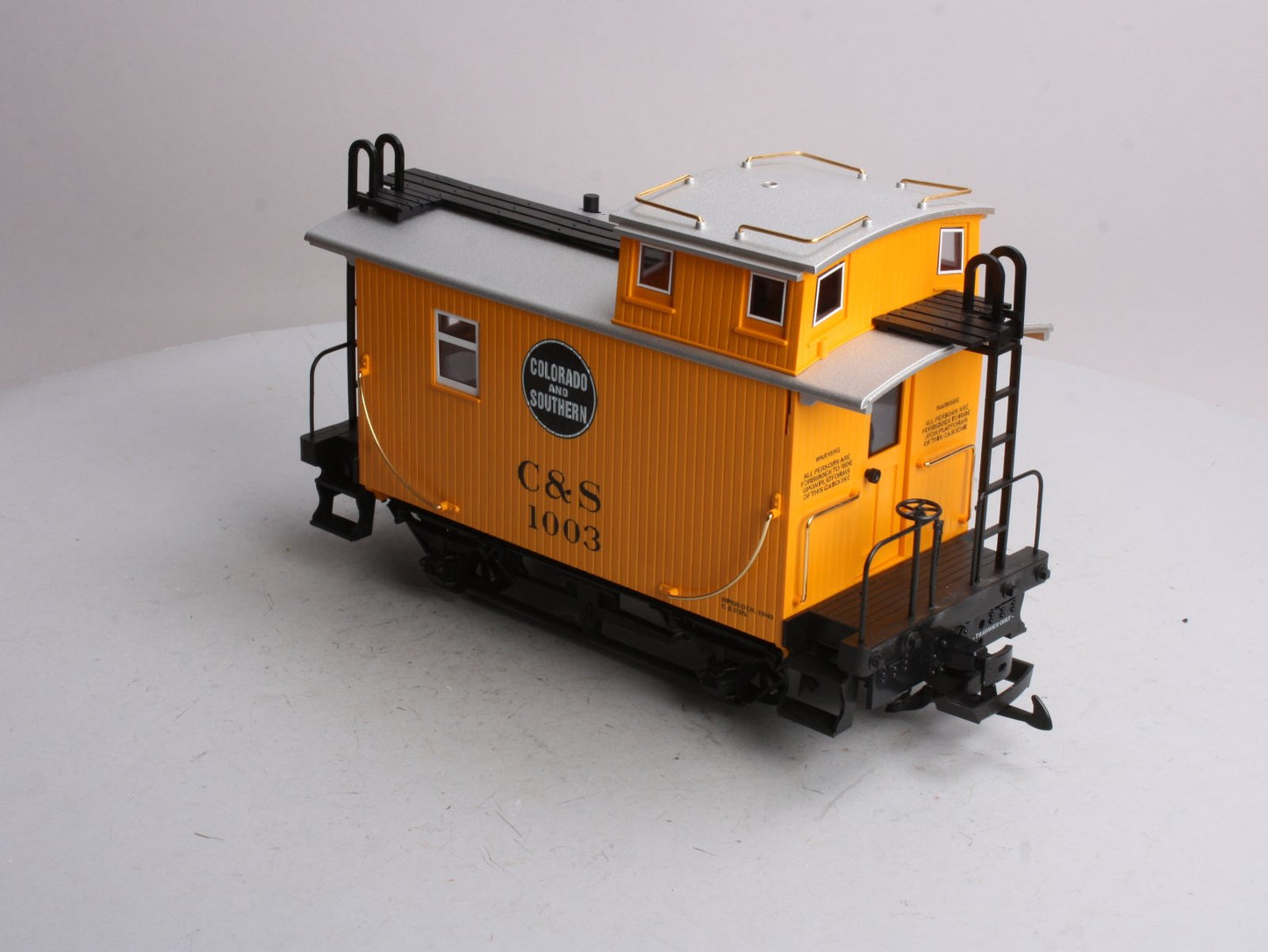 LGB 43650 G Scale Colorado & Southern Short Yellow Caboose #1003
