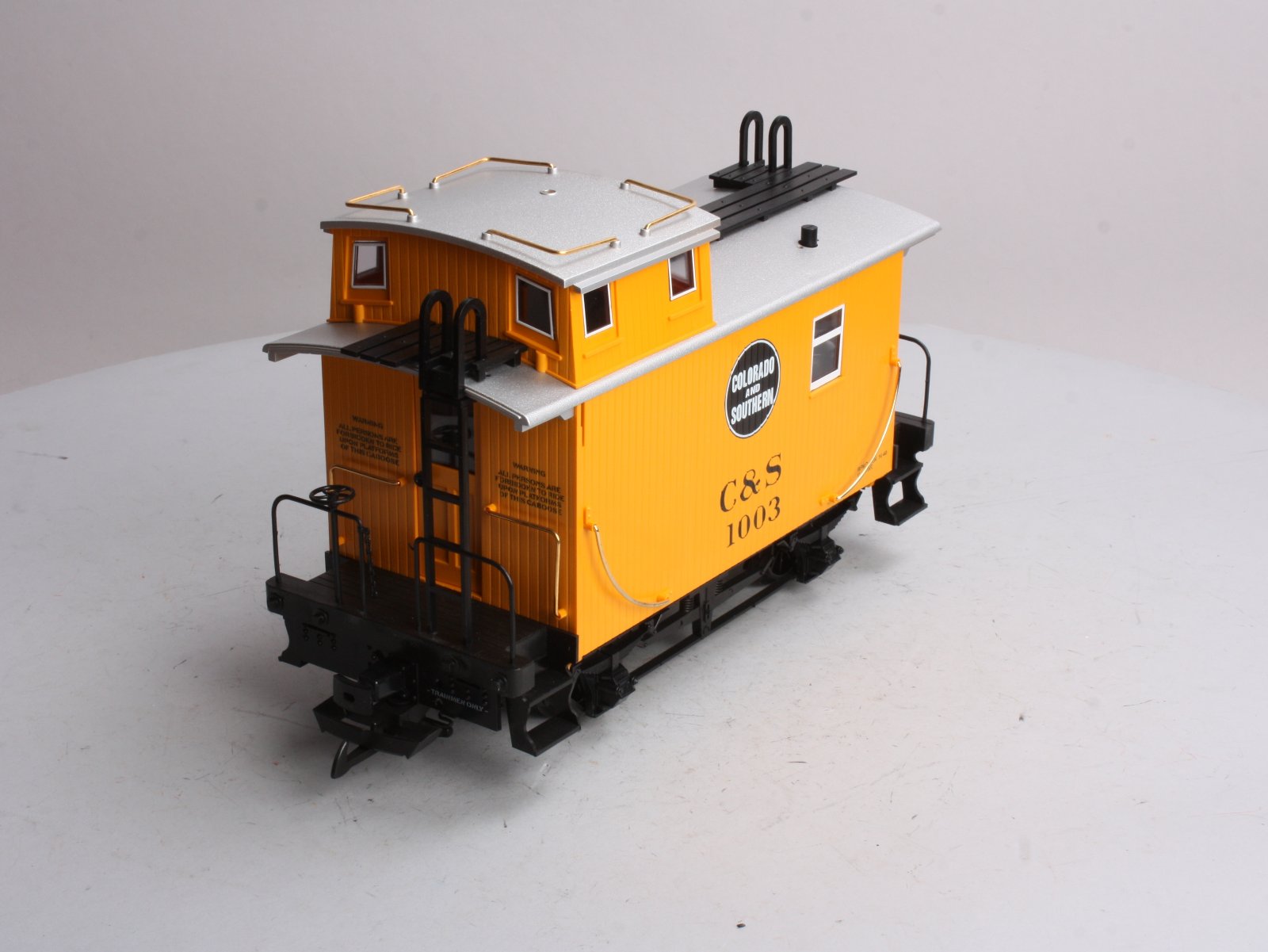 LGB 43650 G Scale Colorado & Southern Short Yellow Caboose #1003