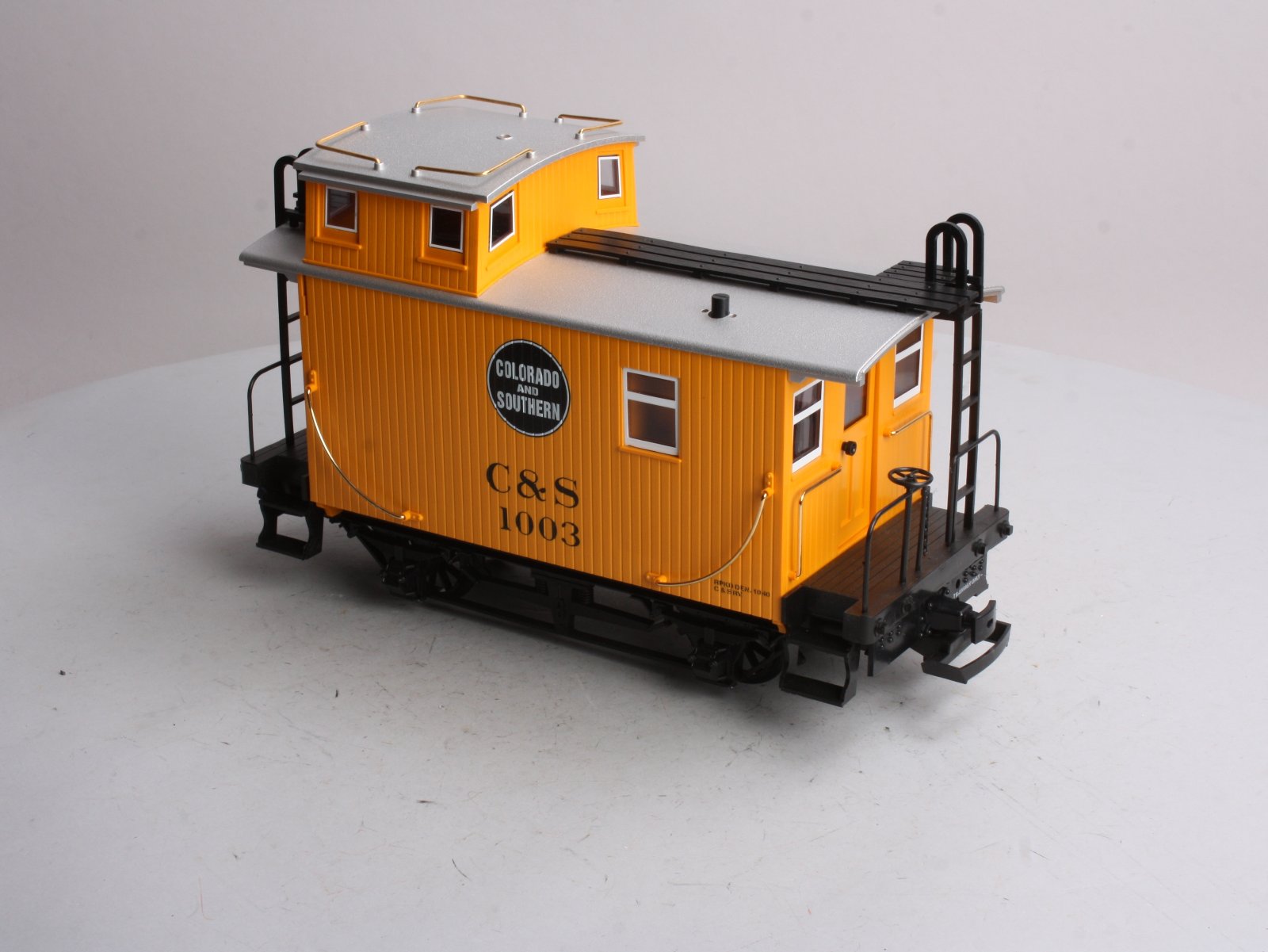 LGB 43650 G Scale Colorado & Southern Short Yellow Caboose #1003