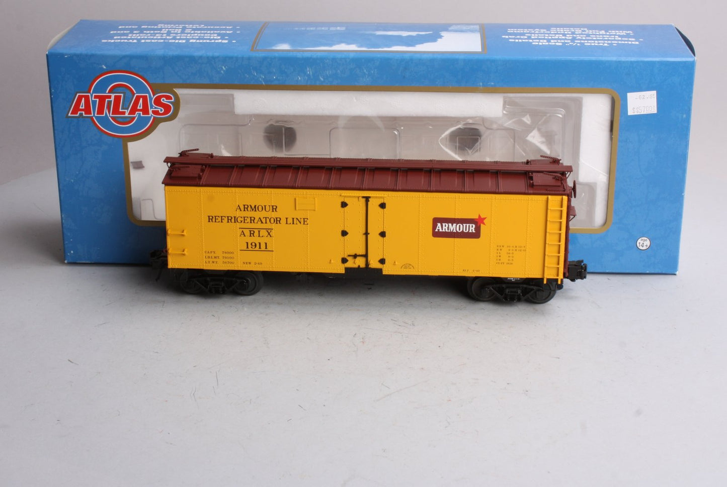 Atlas 8527-2 O Scale Armour 40' Steel Reefer #1911 (3 Rail)