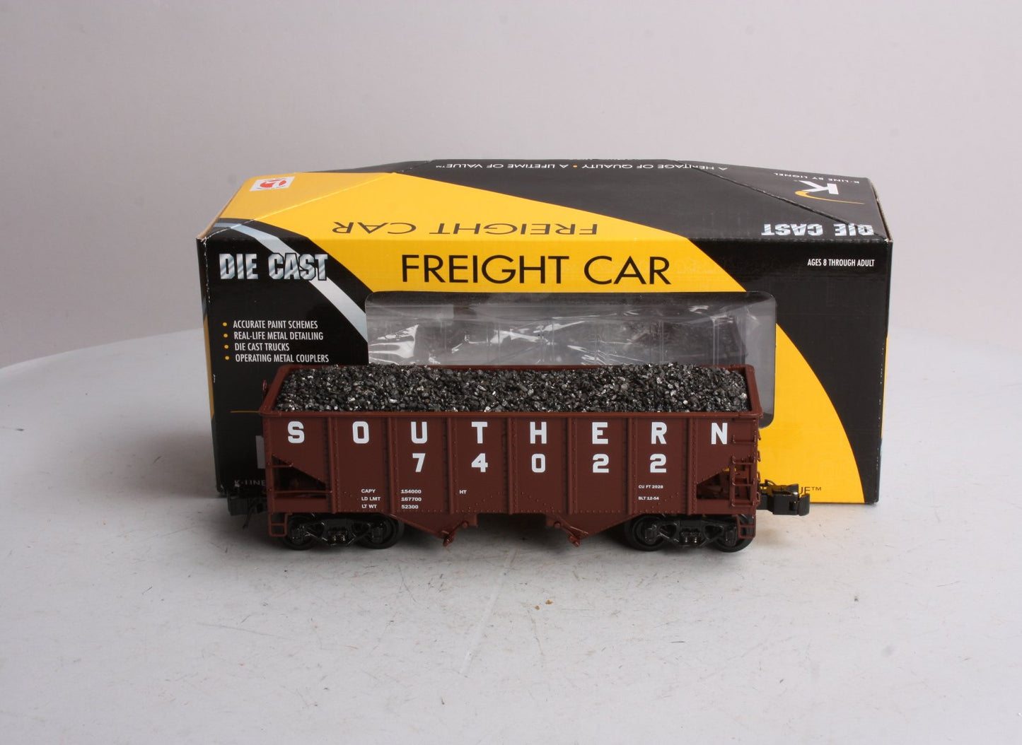 Lionel 6-21193 Southern Diecast 2-Bay Ribbed Hopper #74022
