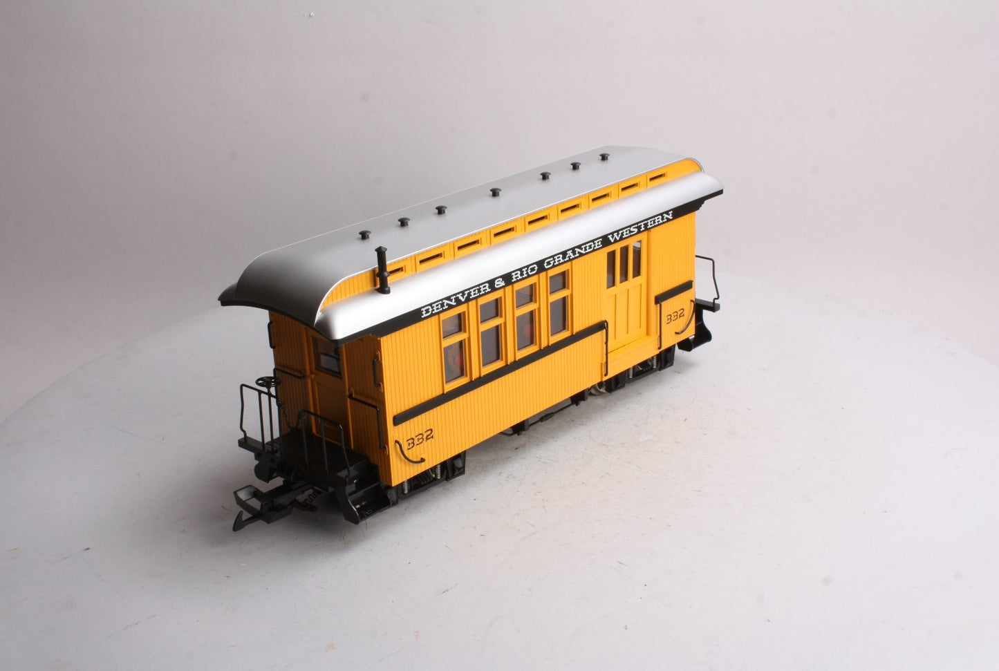USA Trains 30201 G D&RGW Overton Combine #332 (Metal Wheels)