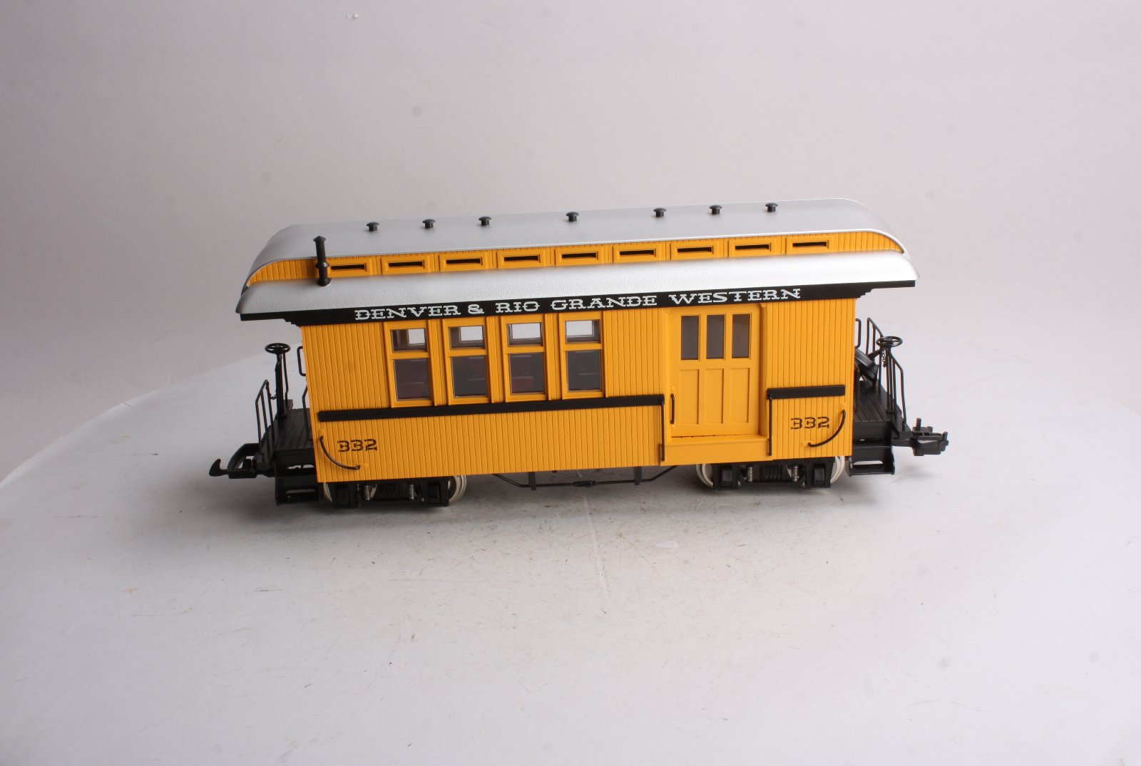 USA Trains 30201 G D&RGW Overton Combine #332 (Metal Wheels)