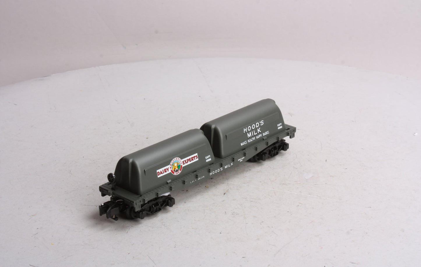 American Flyer 6-48538 S Scale Hood's Flatcar w/Milk Containers