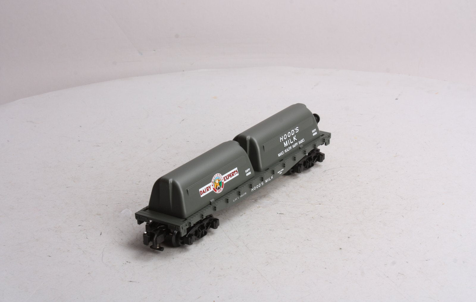 American Flyer 6-48538 S Scale Hood's Flatcar w/Milk Containers