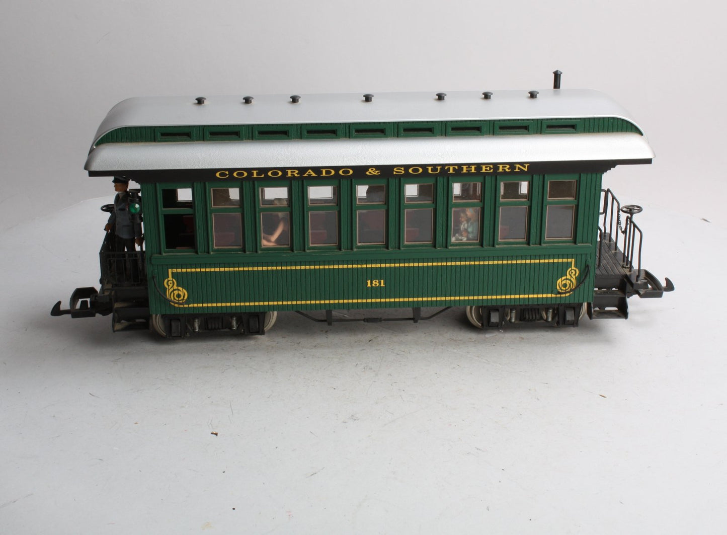 USA Trains 30500 G Scale C&S Overton Observation Car #181 (Metal Wheels)