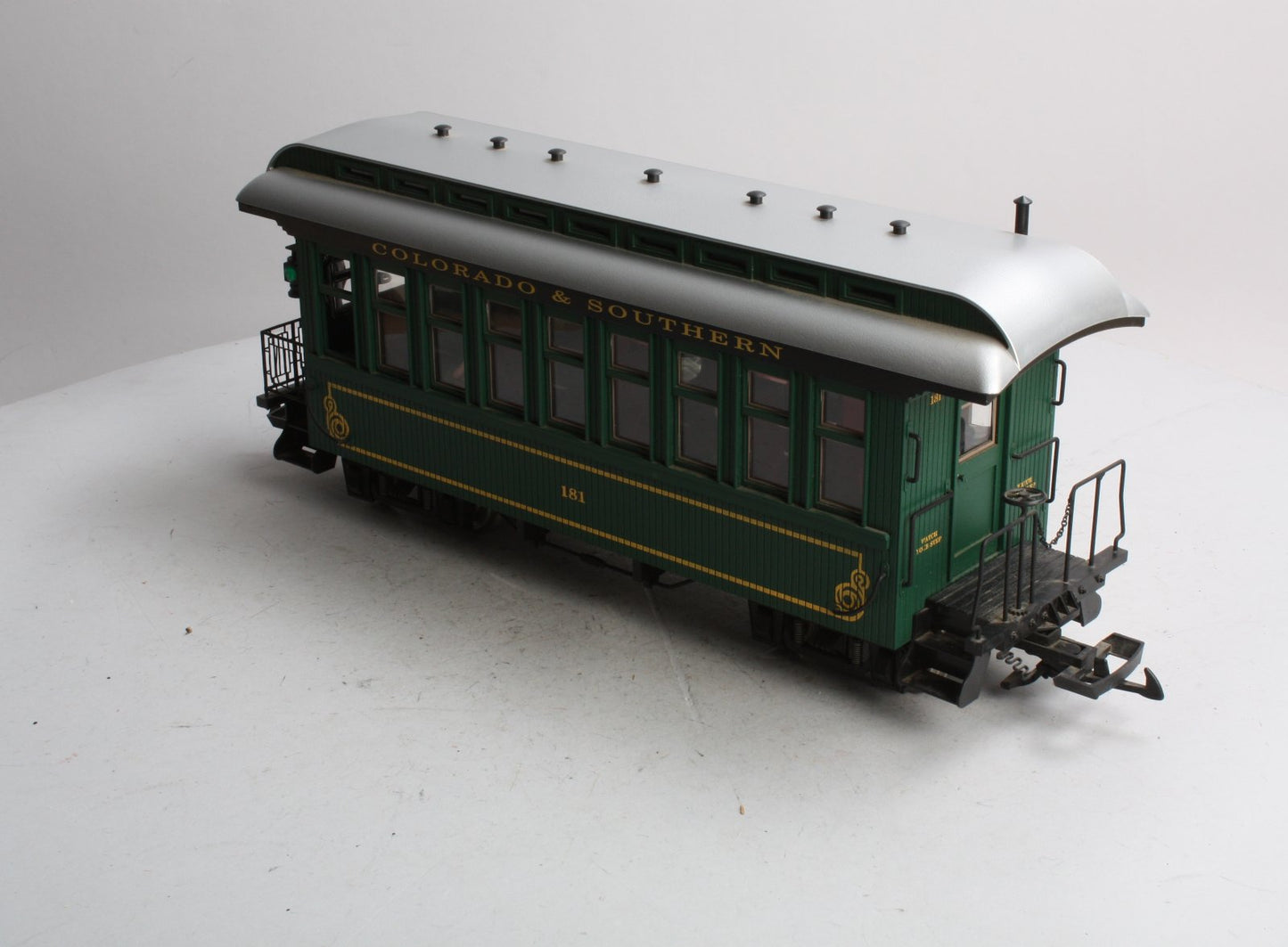 USA Trains 30500 G Scale C&S Overton Observation Car #181 (Metal Wheels)