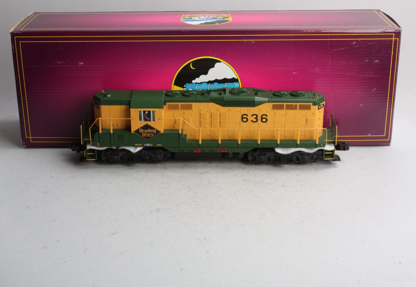 MTH 20-20202-3 Reading RDG GP-9 Non-Powered Diesel Engine #636