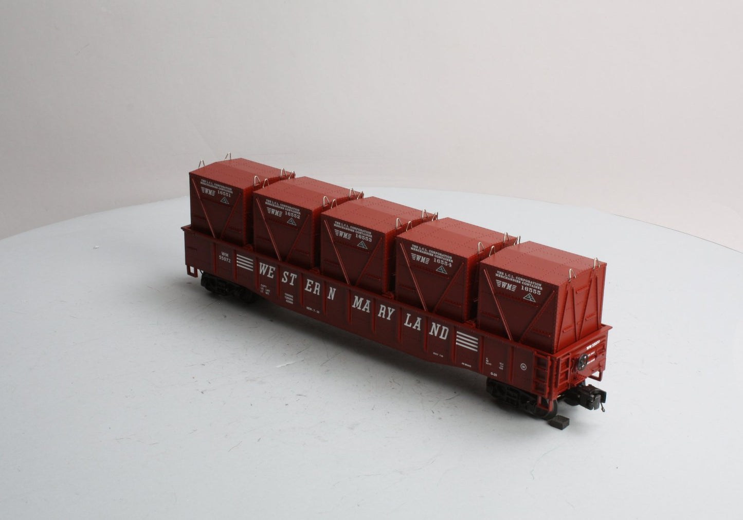 MTH 20-98071 Western Maryland Gondola Car w/LCL Containers