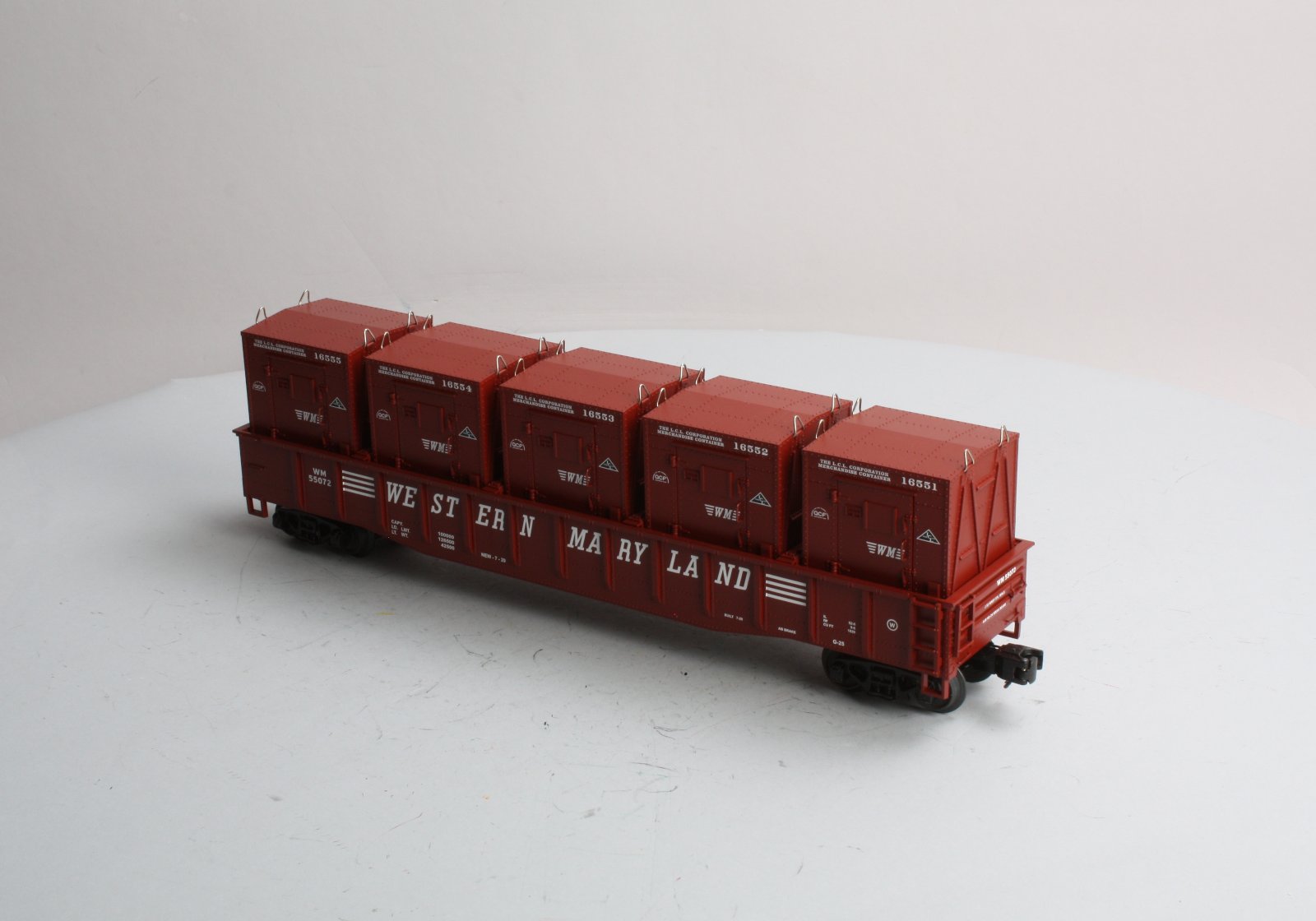 MTH 20-98071 Western Maryland Gondola Car w/LCL Containers