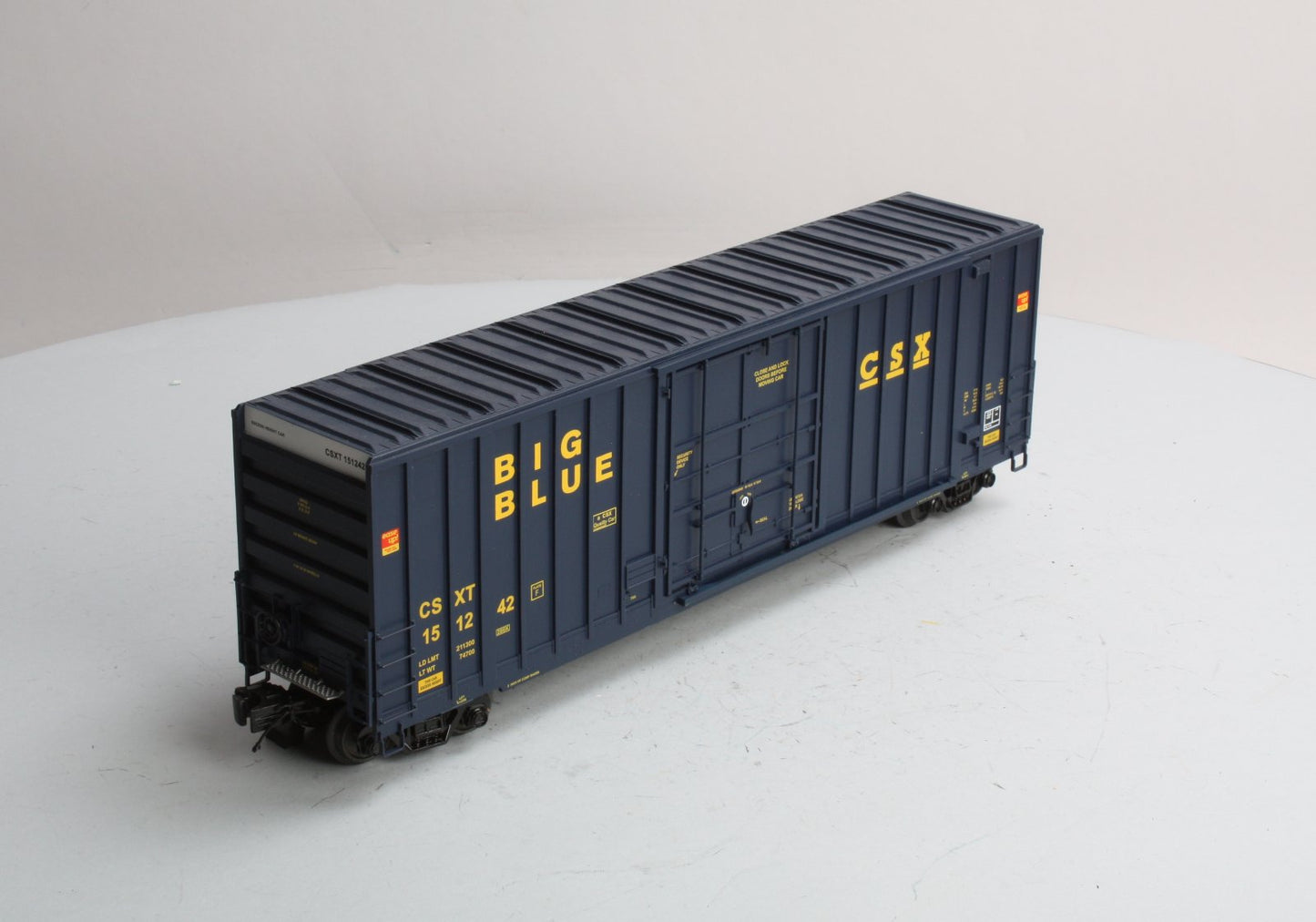 MTH 20-93415 O CSX 50’ High Cube Box Car #151242