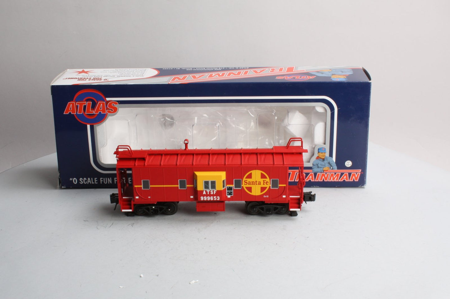 Atlas 0742 Trainman O Gauge Santa Fe Bay Window Caboose