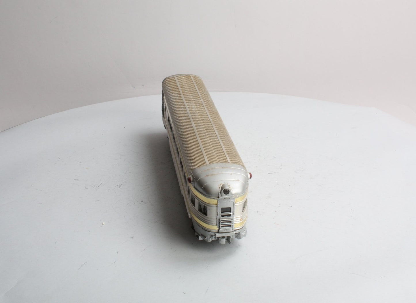 Lionel 2521 Vintage O President McKinley Gold Stripe Aluminum Observation Car