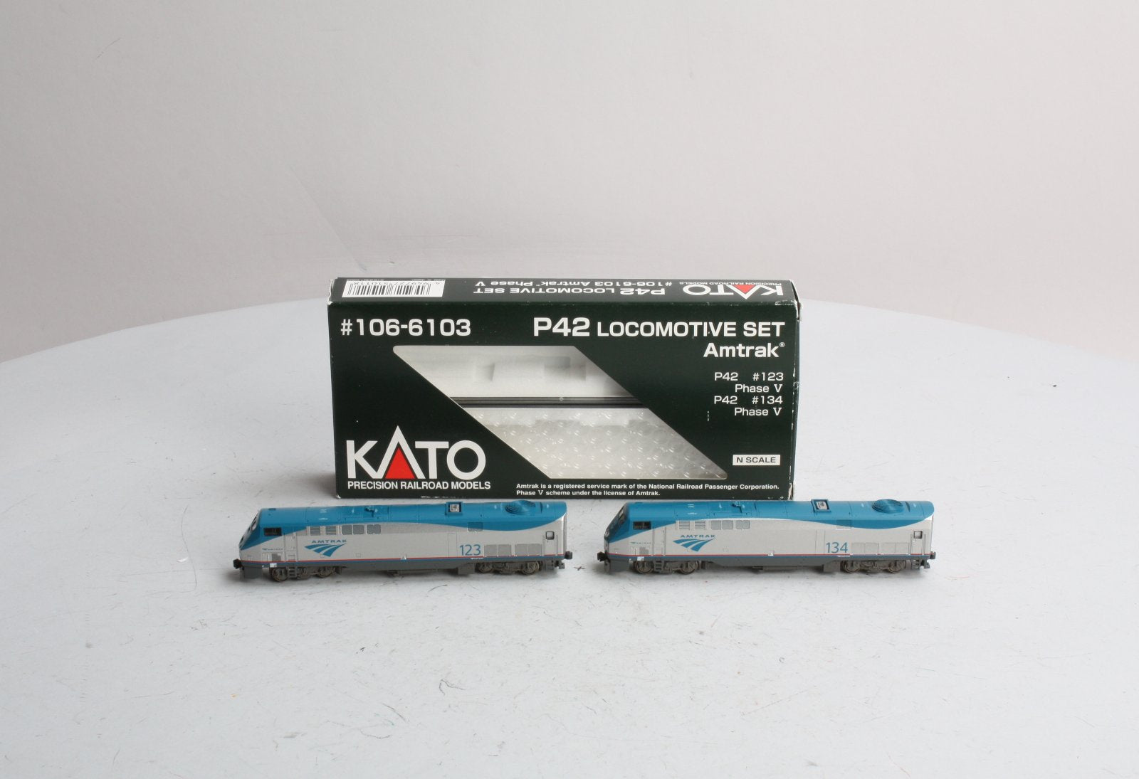 Kato 106-6103 N Amtrak Phase V Set #123 & #134