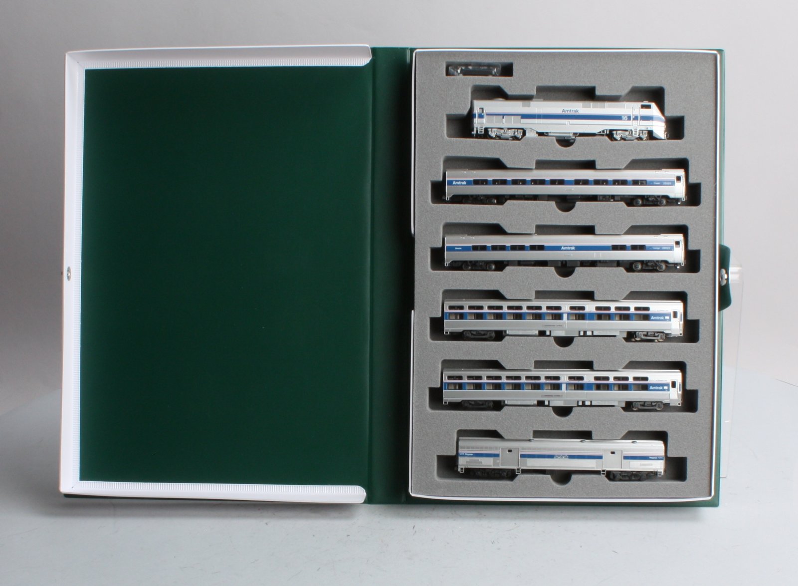 nゲージ kato 106-0101 Amfleet&Viewliner Kato 106-0101 N Gauge Amtrak Amfleet P42 Diesel Train Set – Trainz