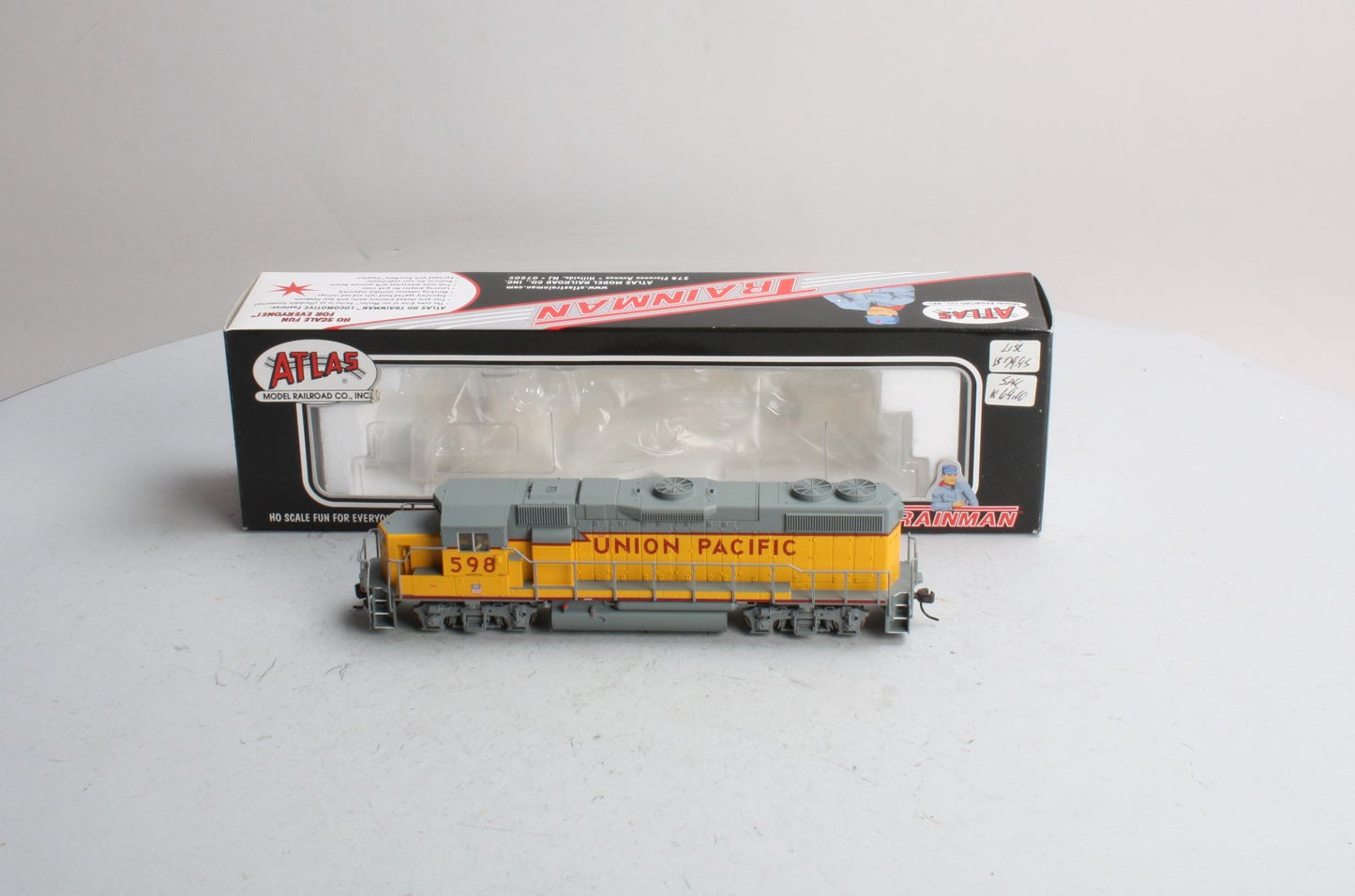 Atlas 907 HO Union Pacific "Baby Wings" GP38-2 Diesel Locomotive #598