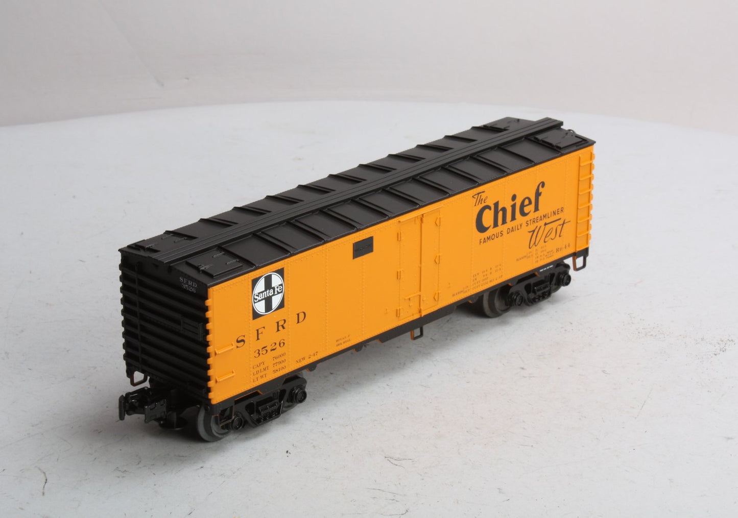 Atlas 1002305 O Gauge Santa Fe Reefer Car #3526