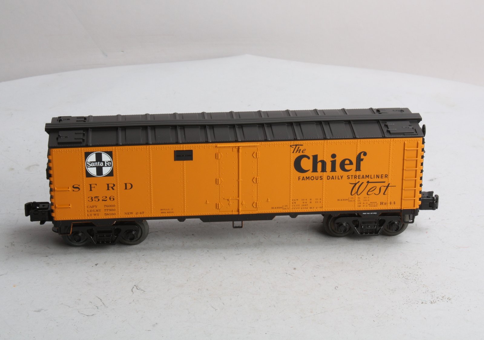 Atlas 1002305 O Gauge Santa Fe Reefer Car #3526
