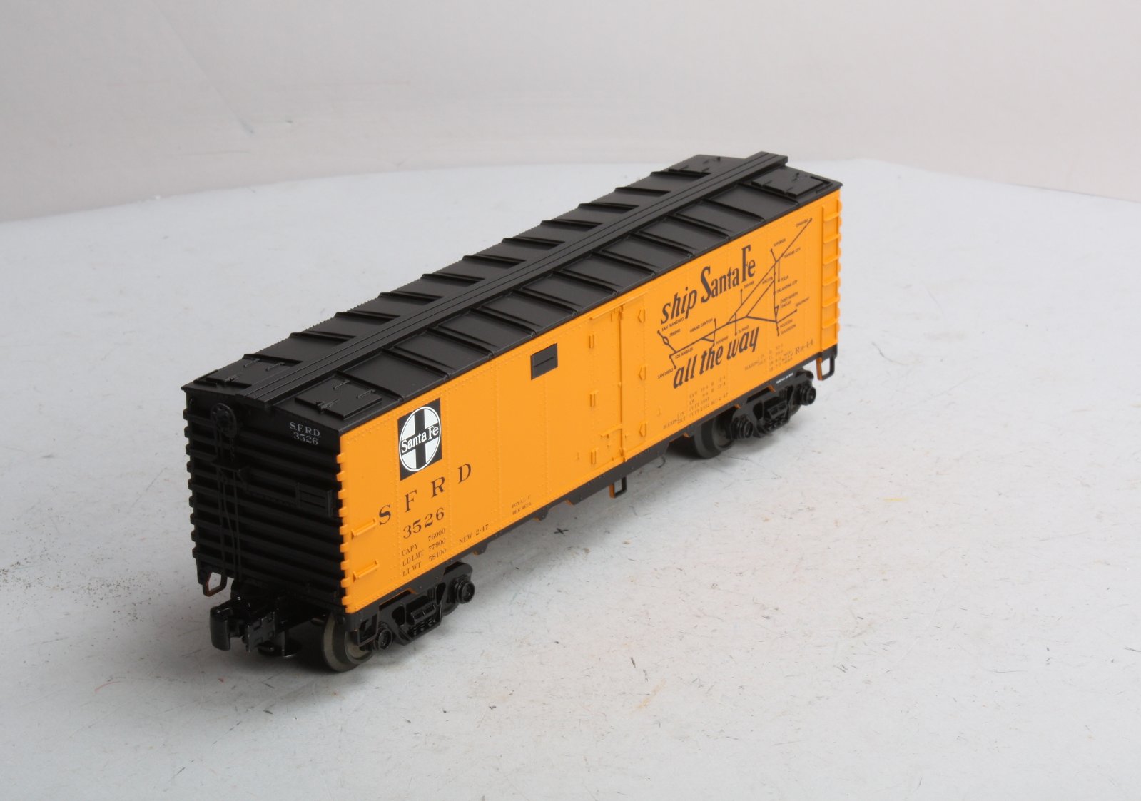 Atlas 1002305 O Gauge Santa Fe Reefer Car #3526
