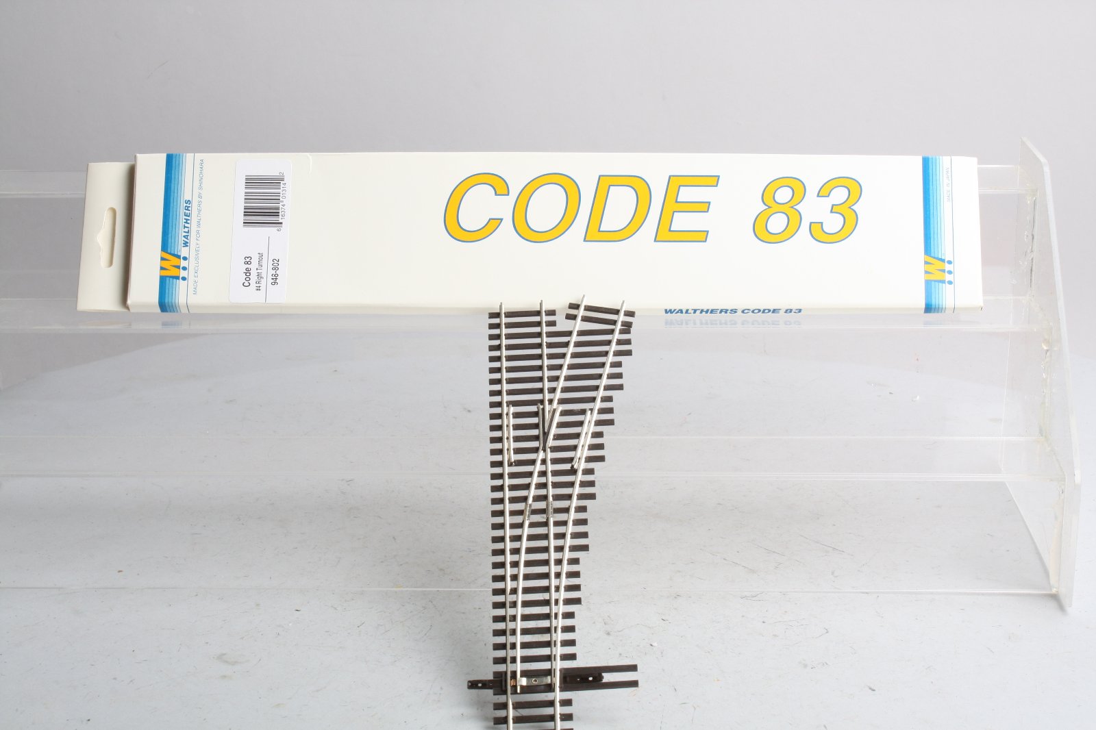 Walthers 948-802 HO Code 83 Nickel Silver #4 Right Hand Switch Turnout