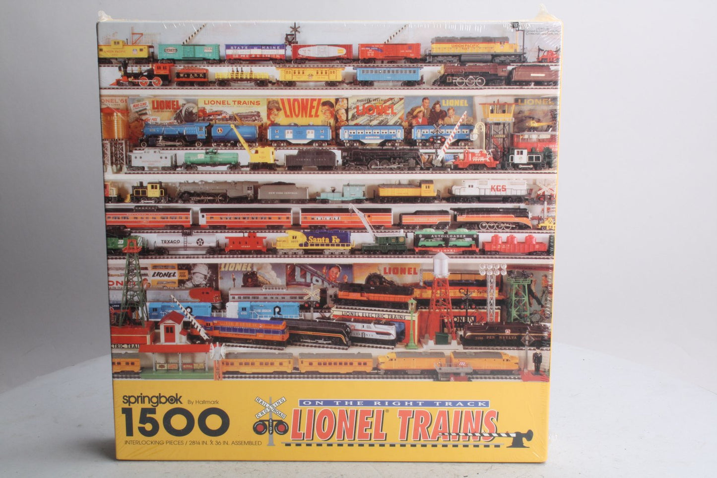 Springbok PZL9026 1500-Piece "On The Right Track Lionel Lines" Jigsaw Puzzle