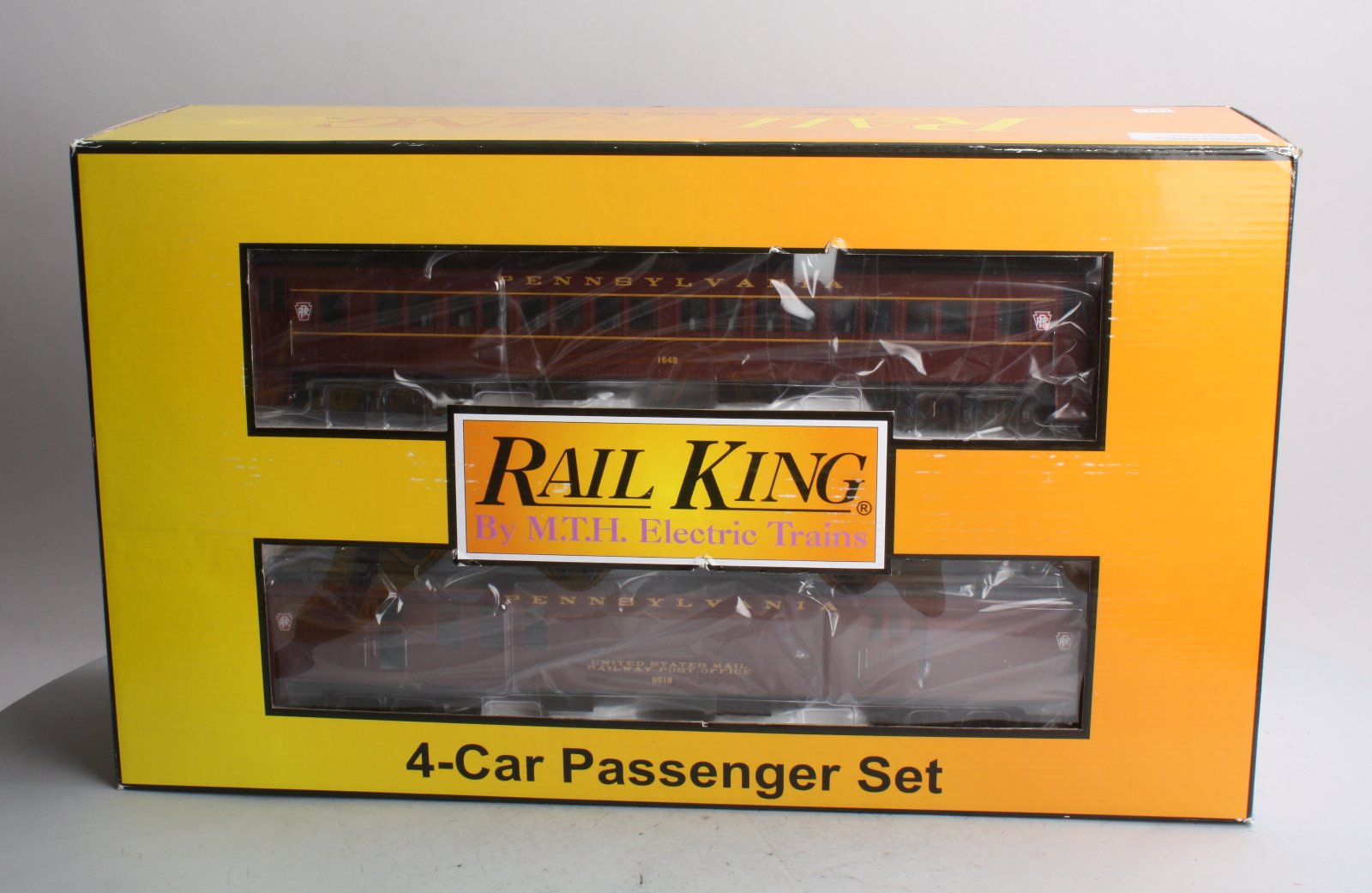 MTH 30-69115 O Pennsylvania RailKing 60' Madison Passenger Set (Set of 4)