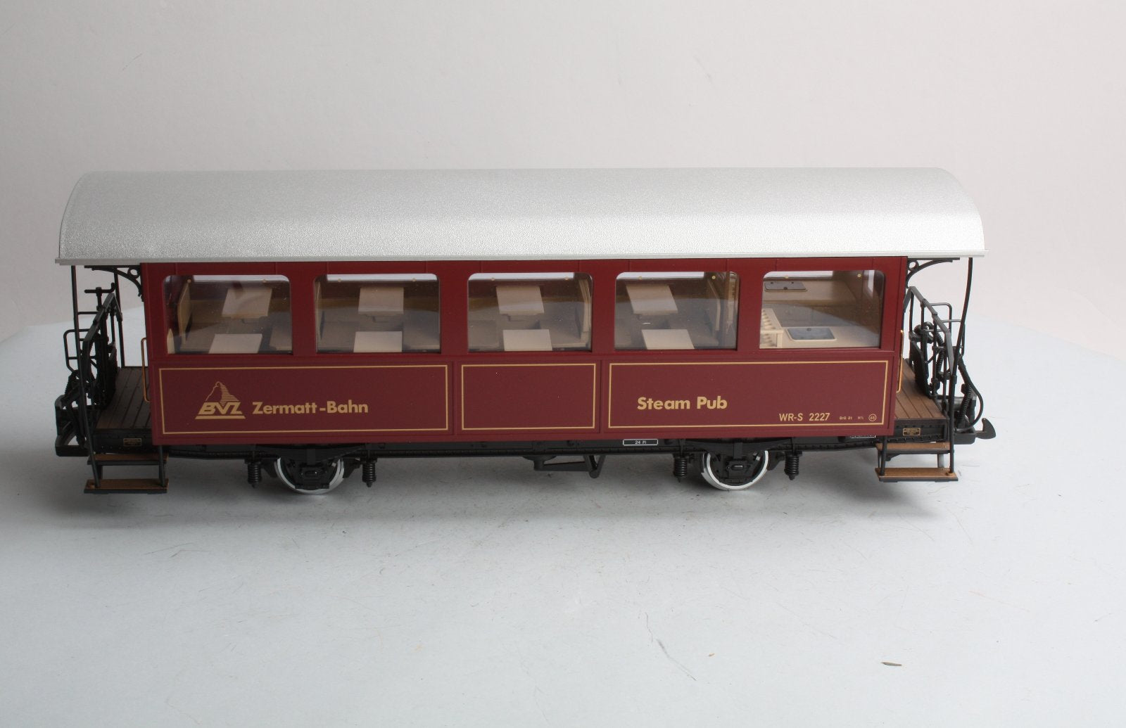 LGB 31550 G Scale Brig-Visp-Zermatt-Bahn Passenger Car #2227