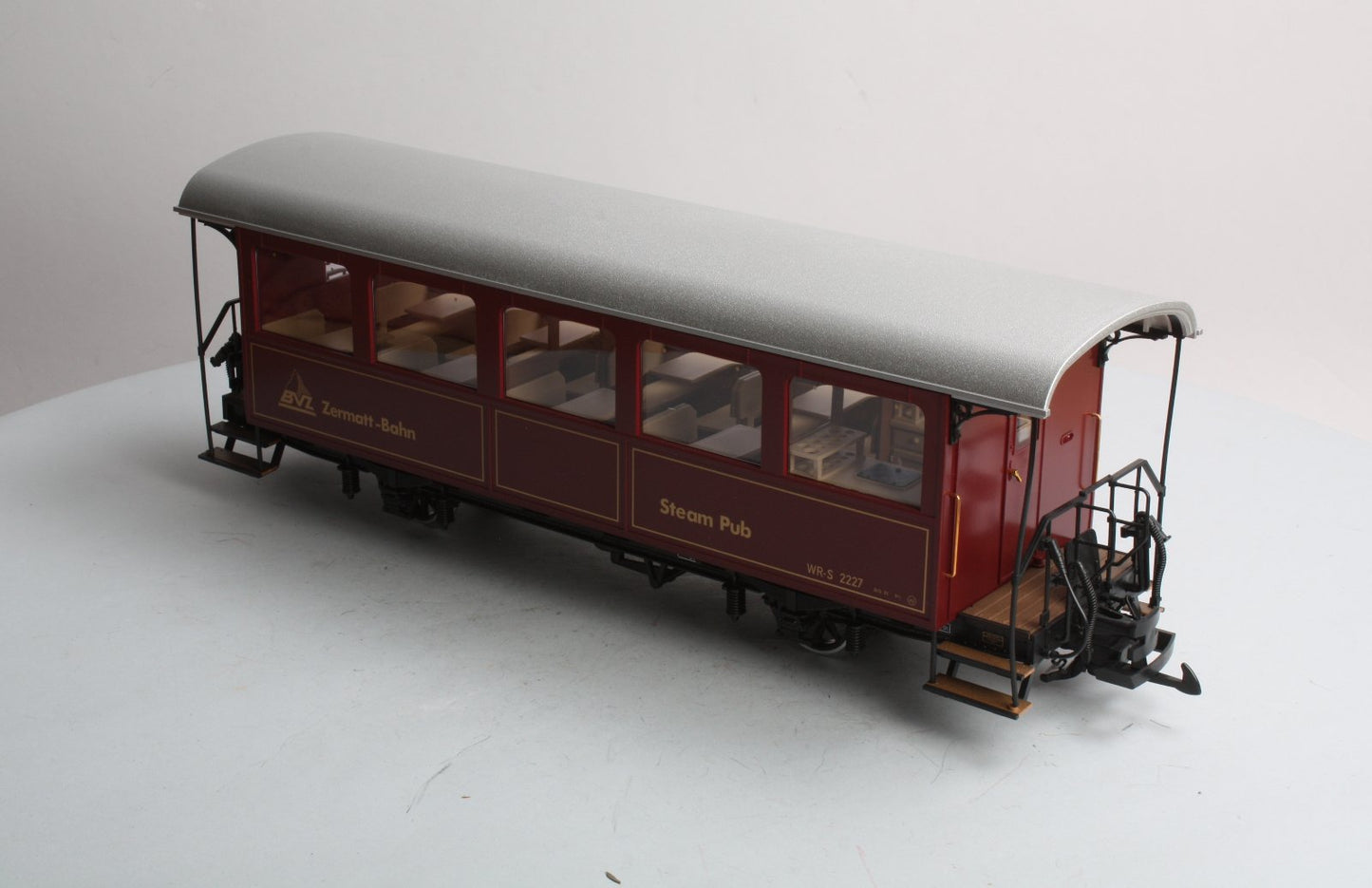 LGB 31550 G Scale Brig-Visp-Zermatt-Bahn Passenger Car #2227