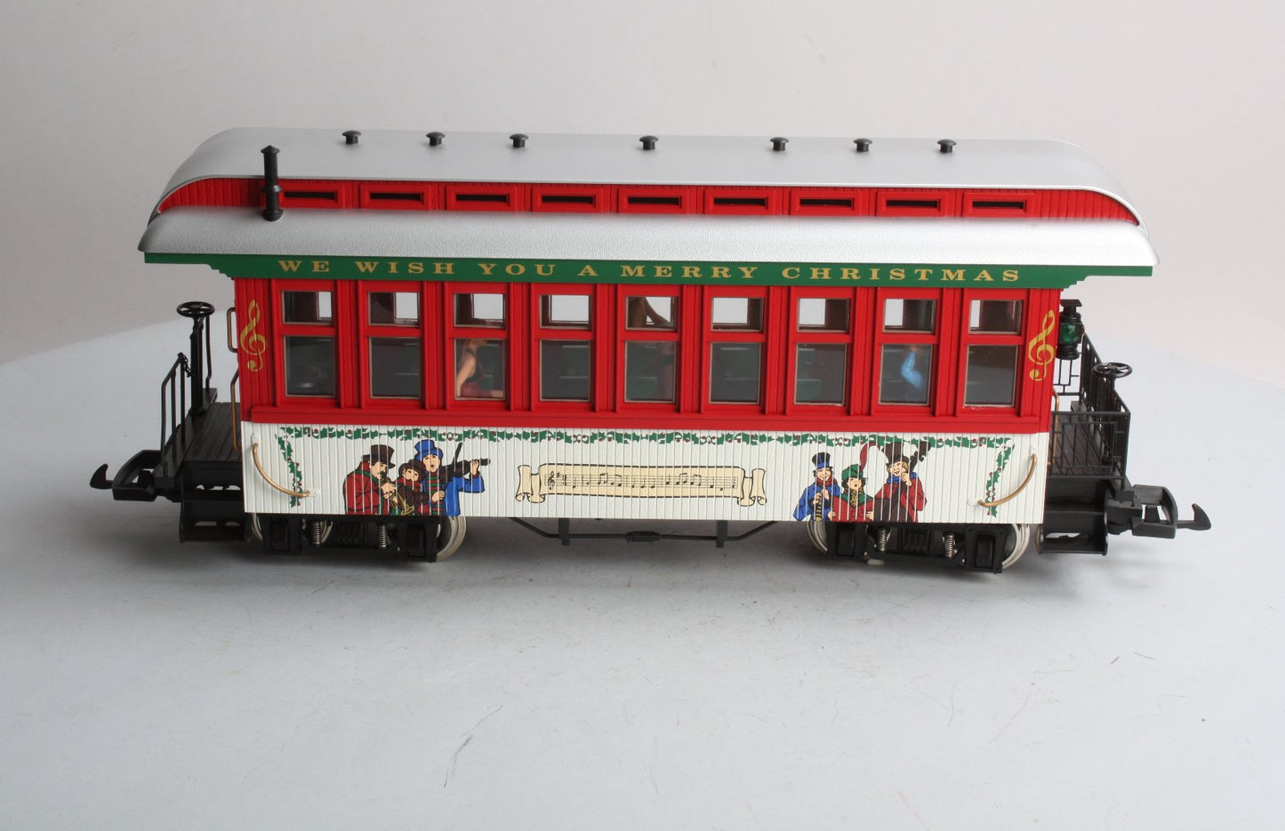 USA Trains 30306 G Christmas Overton Passenger Car (Metal Wheels)