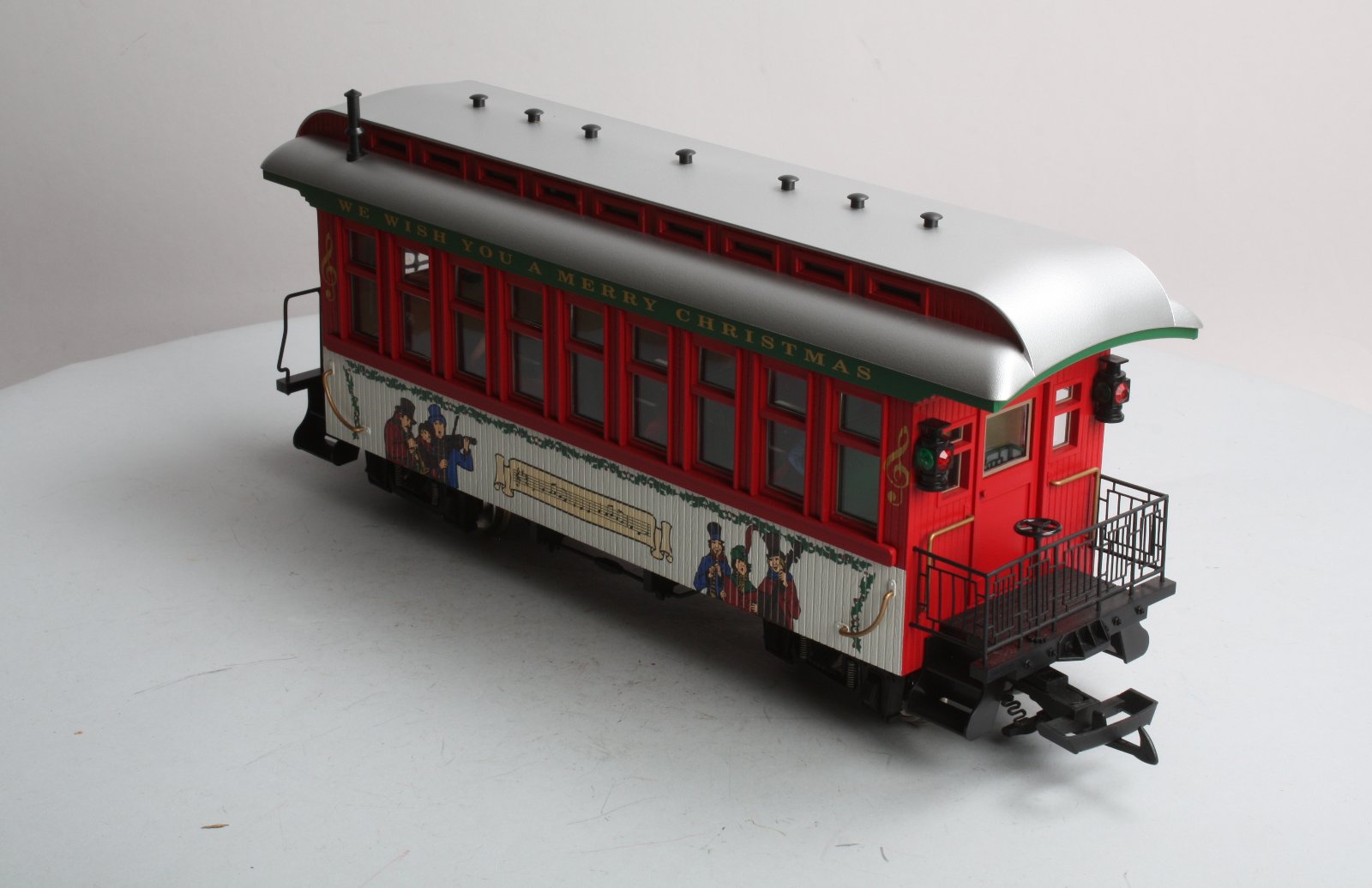 USA Trains 30306 G Christmas Overton Passenger Car (Metal Wheels)