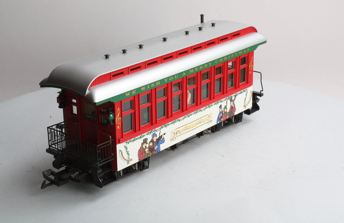 USA Trains 30306 G Christmas Overton Passenger Car (Metal Wheels)