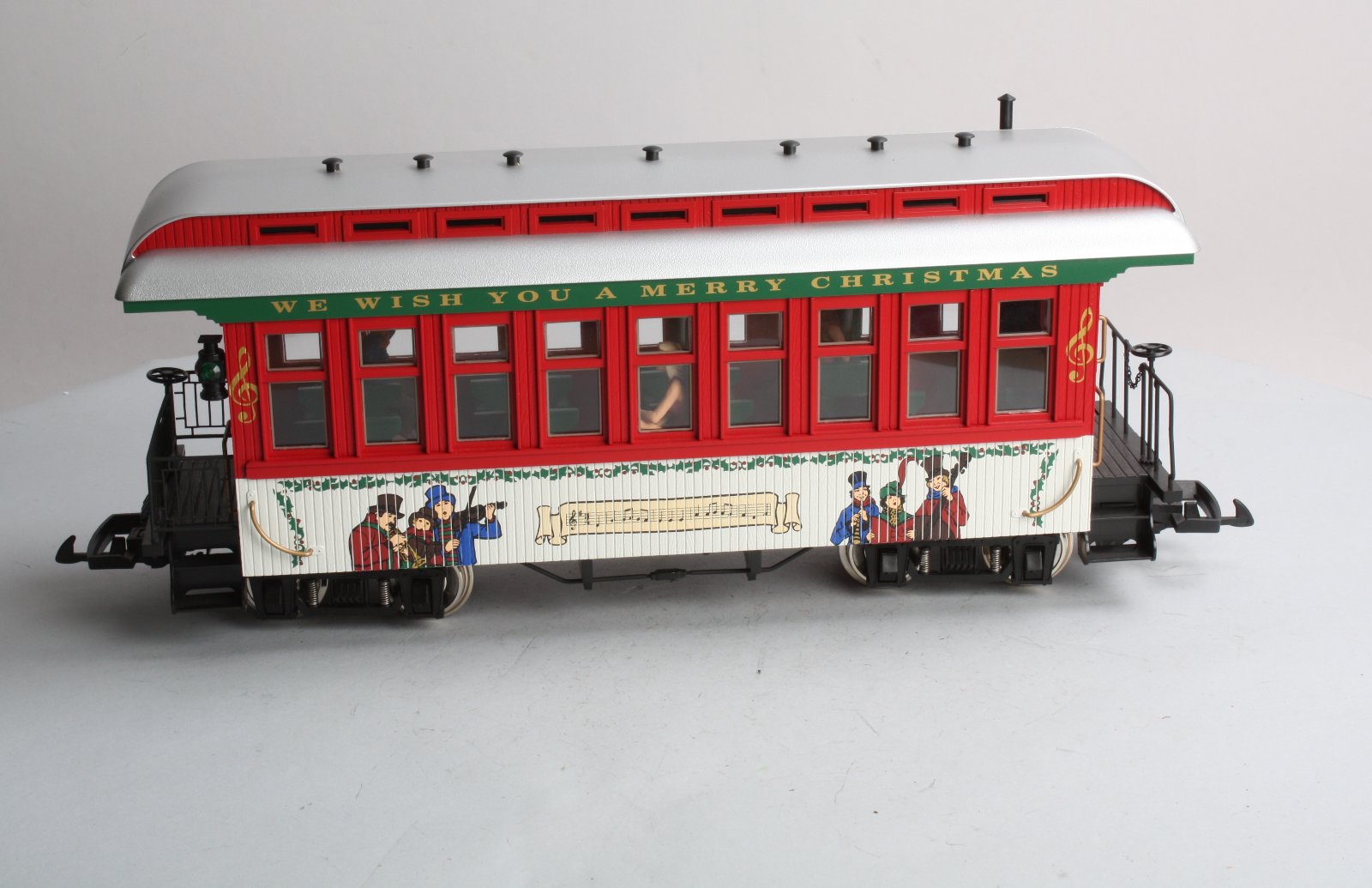 USA Trains 30306 G Christmas Overton Passenger Car (Metal Wheels)