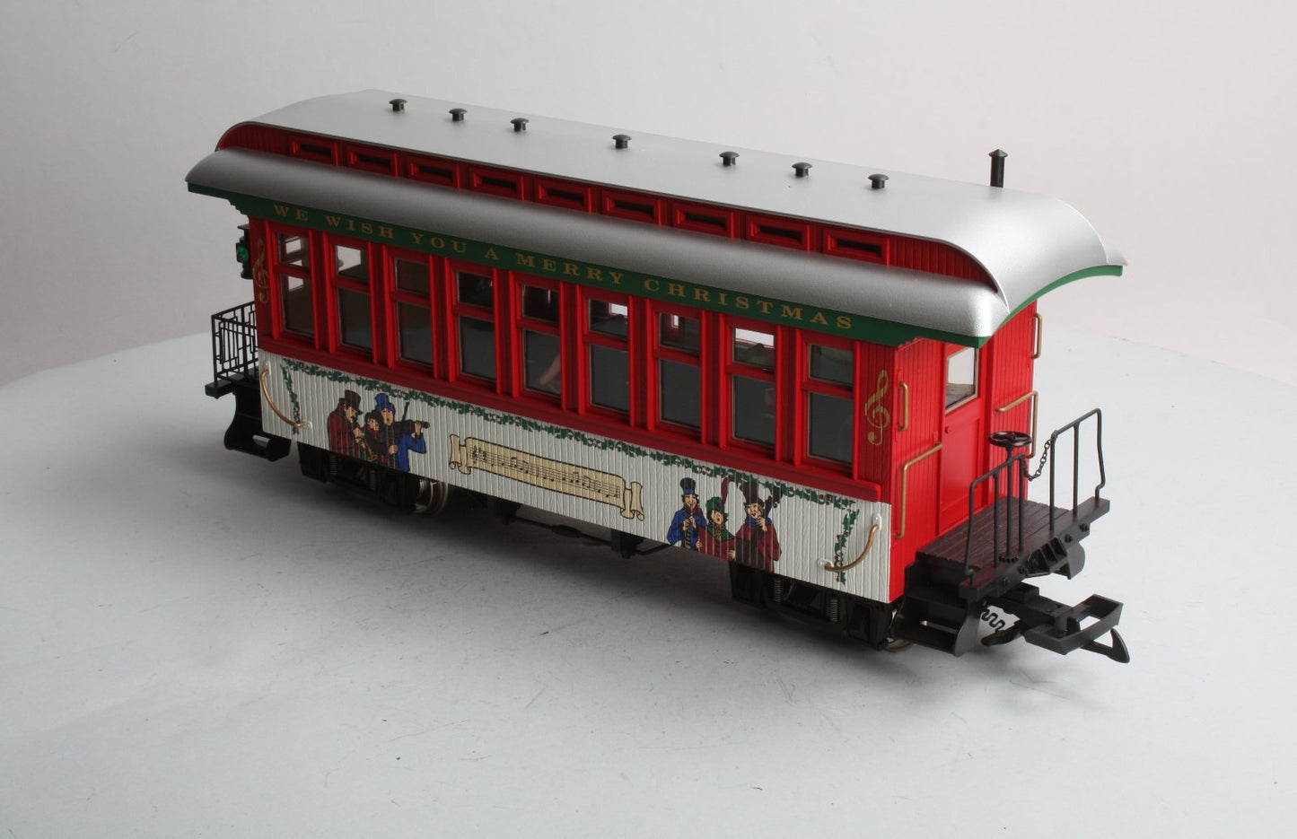 USA Trains 30306 G Christmas Overton Passenger Car (Metal Wheels)
