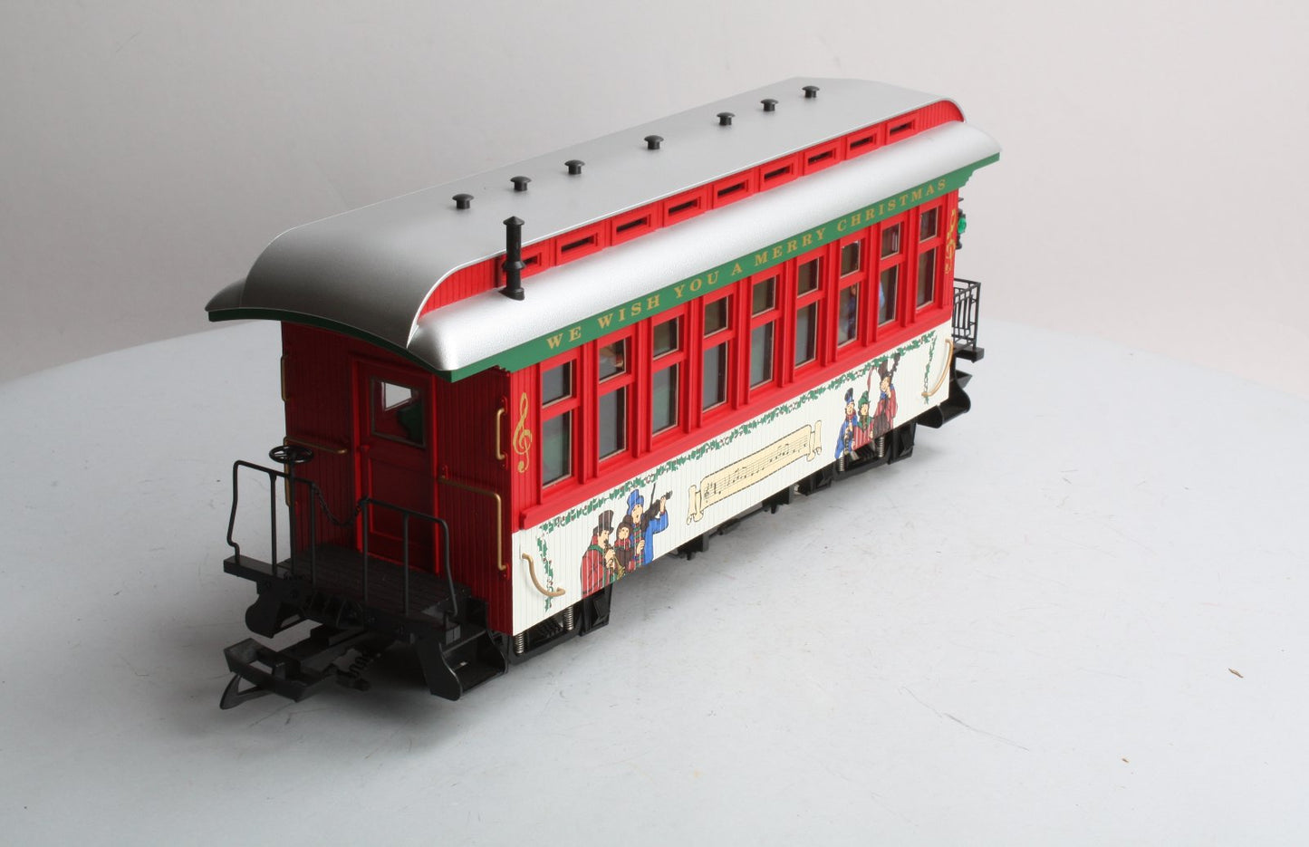 USA Trains 30306 G Christmas Overton Passenger Car (Metal Wheels)