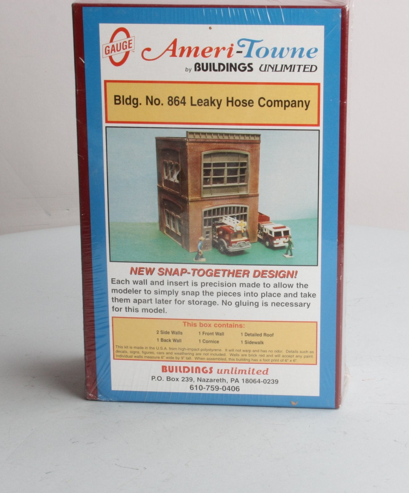 Ameritown 864 Leaky Hose Company O Scale Building Kit