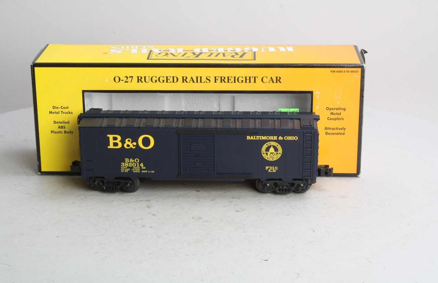 MTH 33-7419 O Gauge Baltimore & Ohio Single Door Box Car #382014