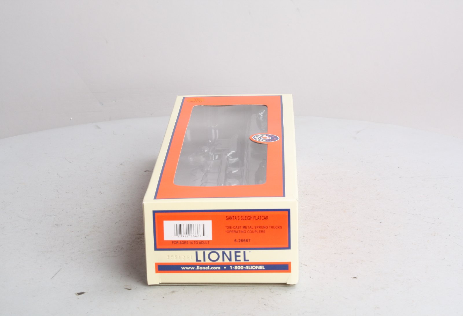 E-MU Car naval カーニバル Lionel 6-26667 O North Pole Express Santa's Sleigh Flatcar