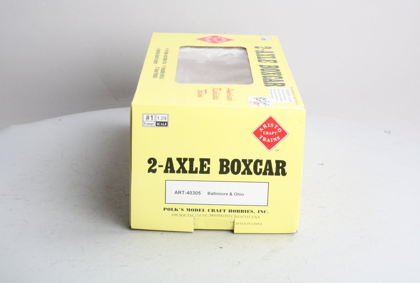 Aristo-Craft 40305 G Scale Baltimore and Ohio 20' Box Car #15923