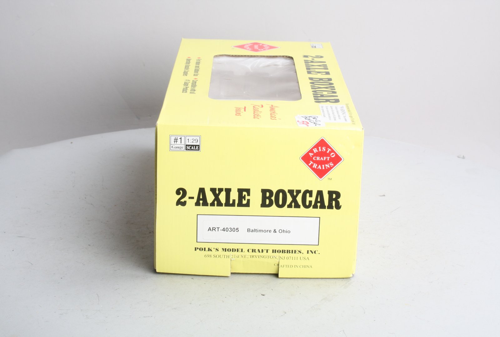 Aristo-Craft 40305 G Scale Baltimore and Ohio 20' Box Car #15923